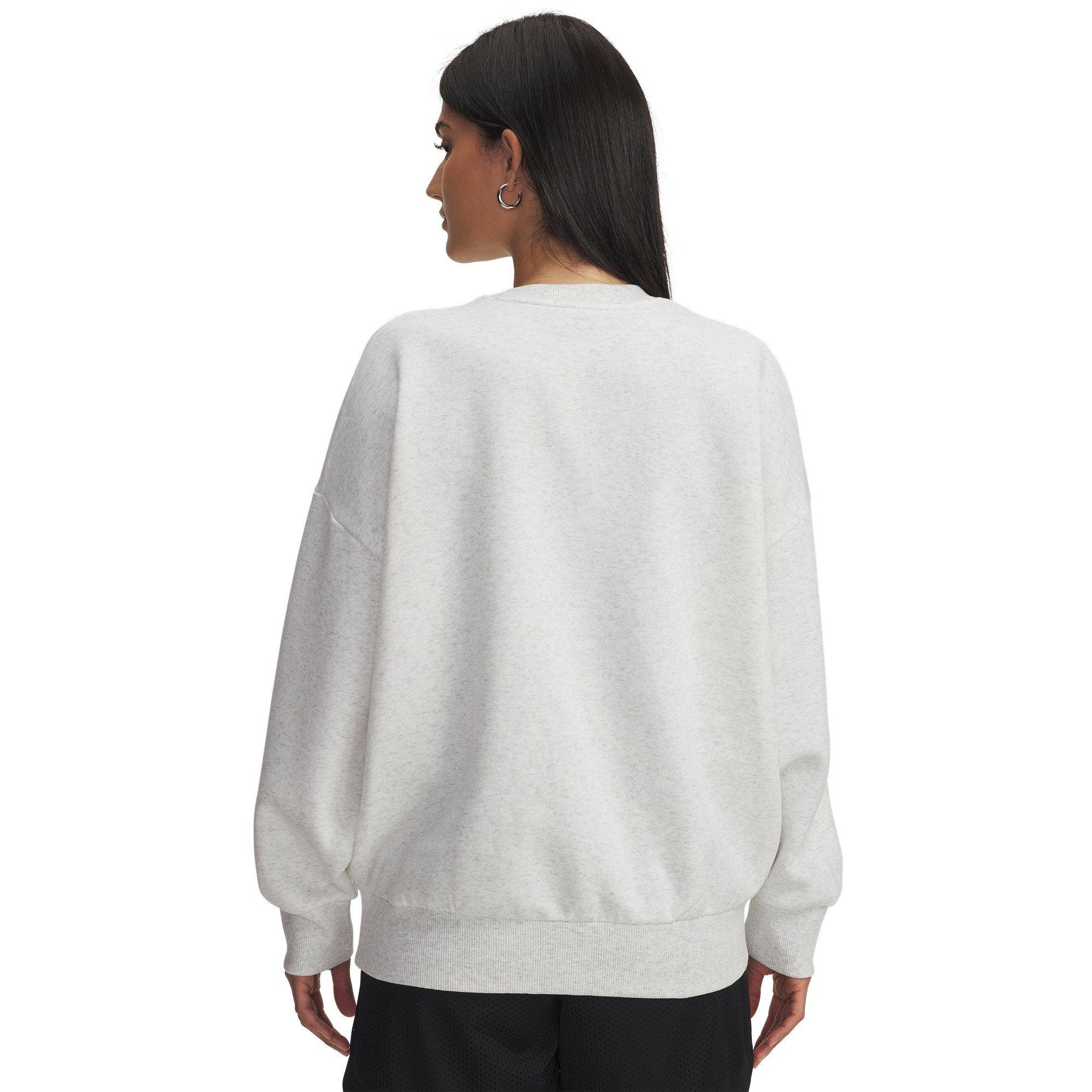 Gray - Under Armour - Under Armour Rival Fleece Os Crew Sweatshirt Womens - 4