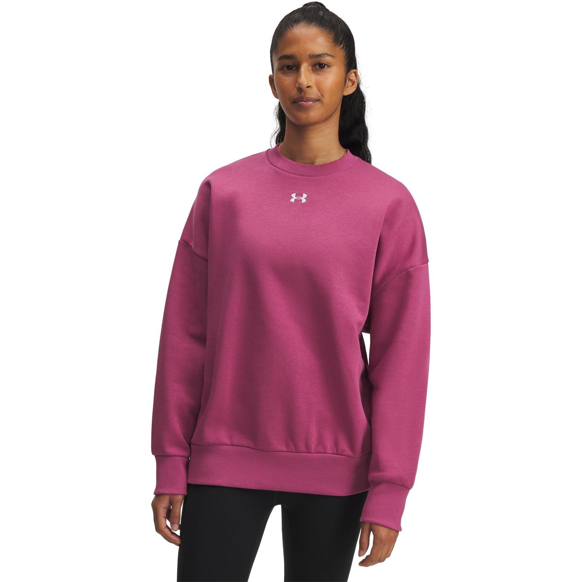 Under Armour Women's Rival Fleece Os Crew Sweatshirt - Red - 8 (XS)