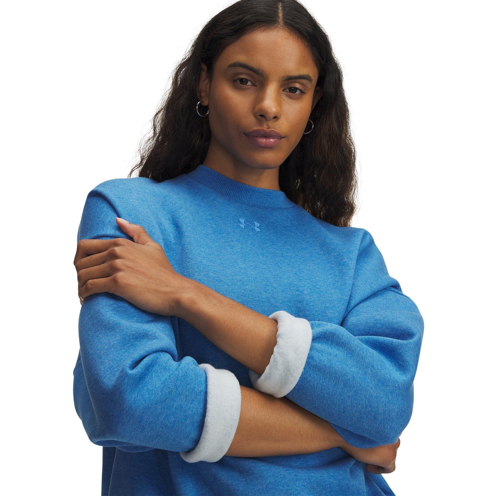 Blå - Under Armour - Under Armour Rival Fleece Os Crew Sweatshirt Womens - 3