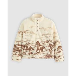 Levis Women's Kasey Sherpa Quarter-Zip Fleece