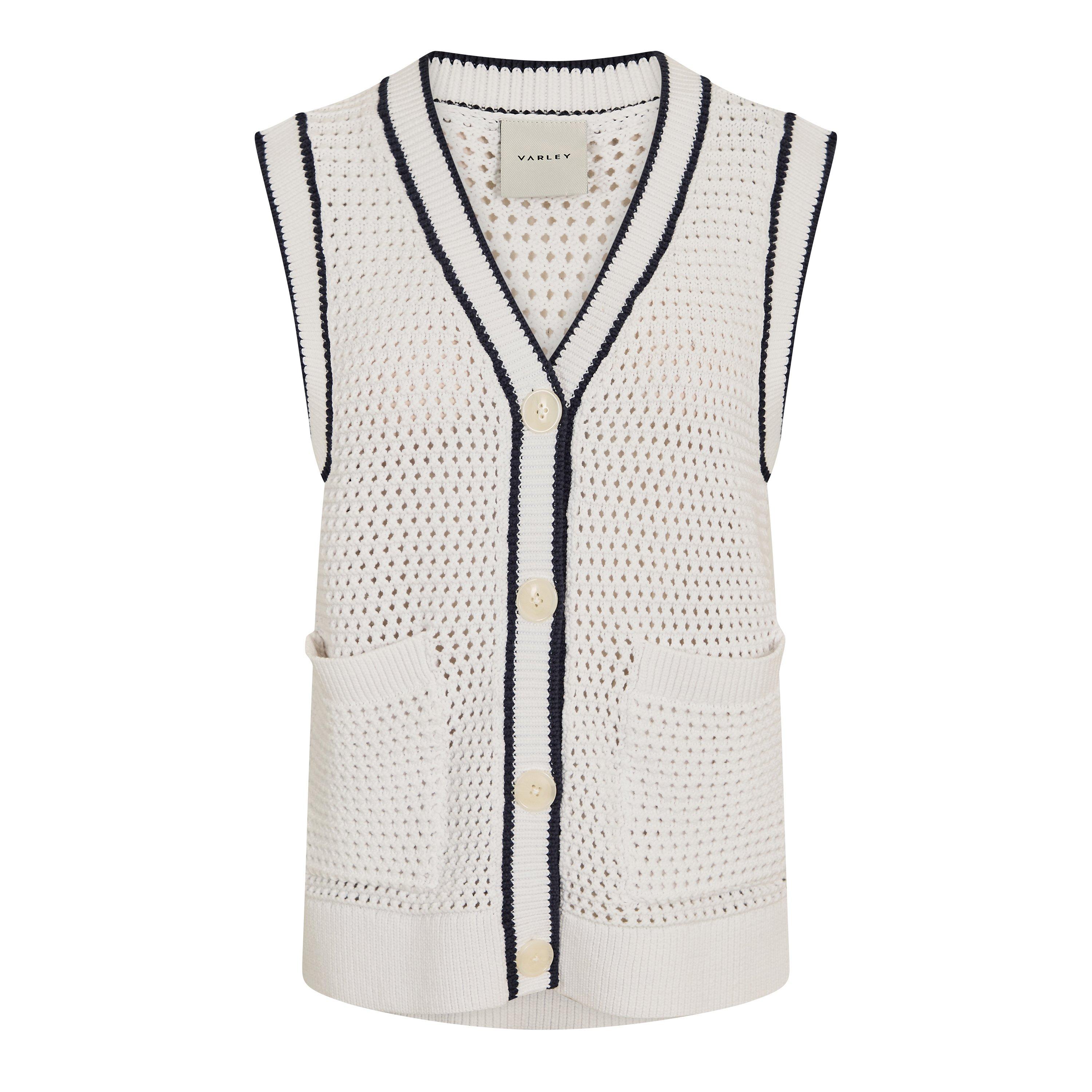 white bl night - Varley - Women's Ribbed Knitted Tank Top - 1