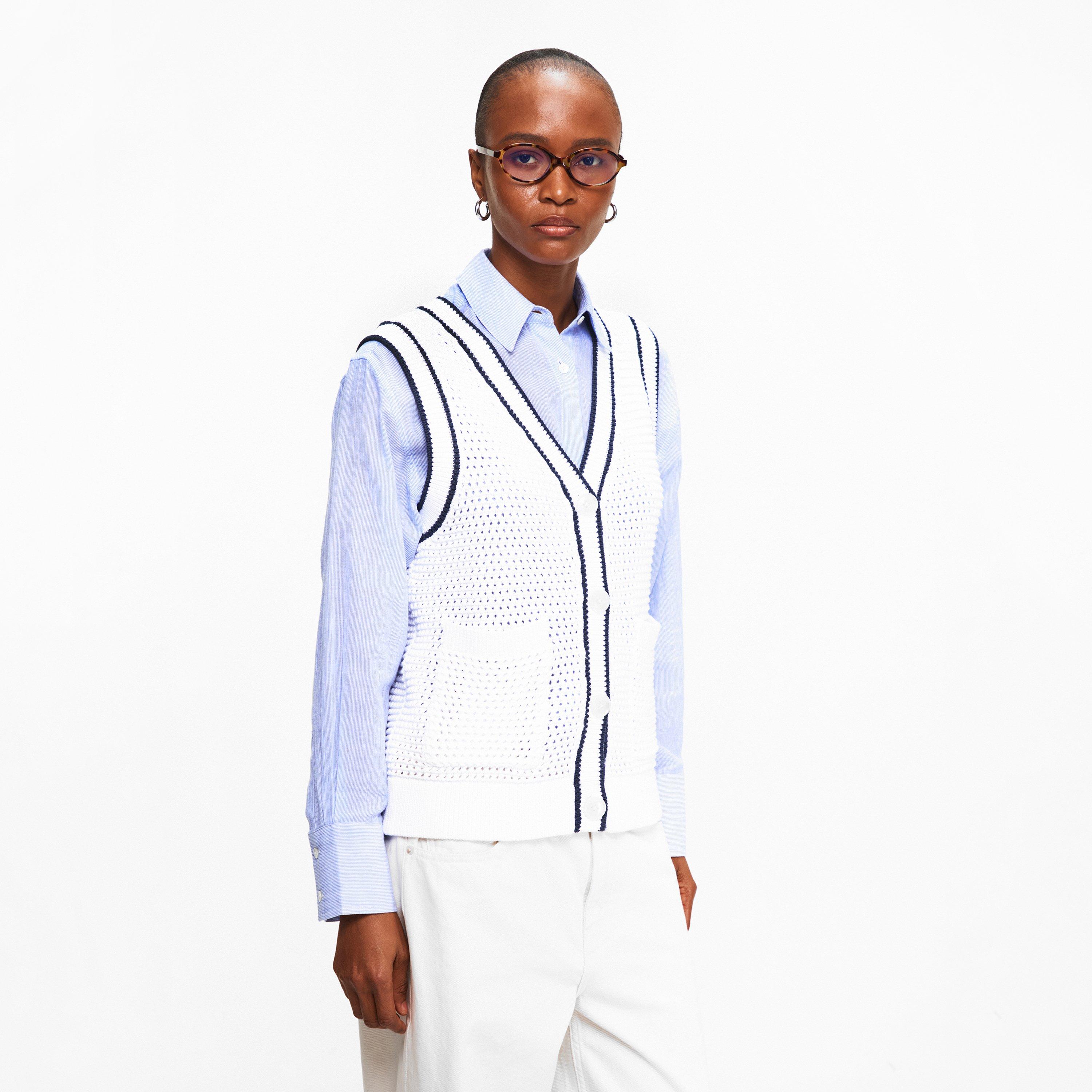 white bl night - Varley - Women's Leilani Knitted Tank Top - 3