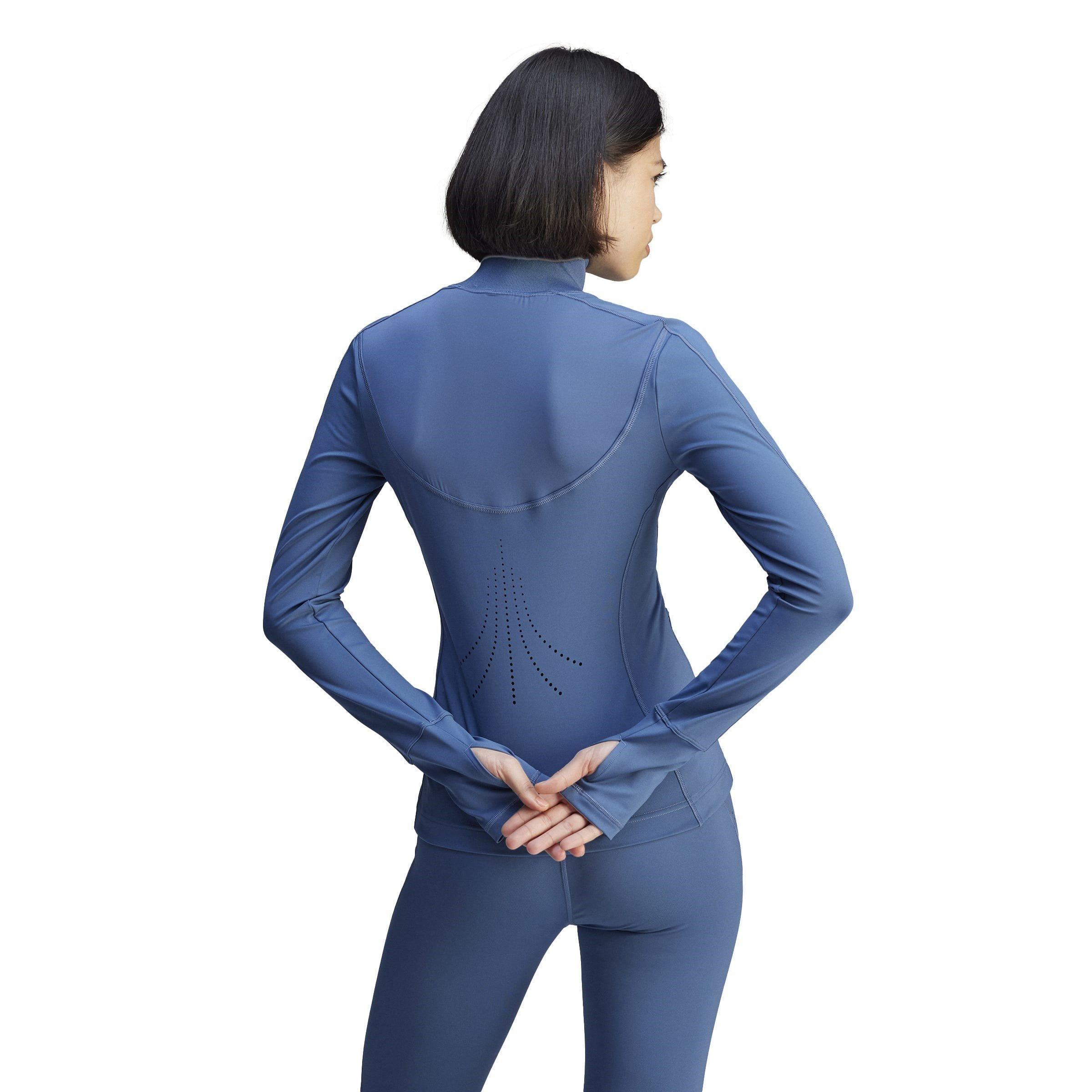 deep sea blue - adidas by Stella McCartney - Women's AEROREADY Long Sleeve Thumbhole Slim Fit Performance Training Jacket - 2