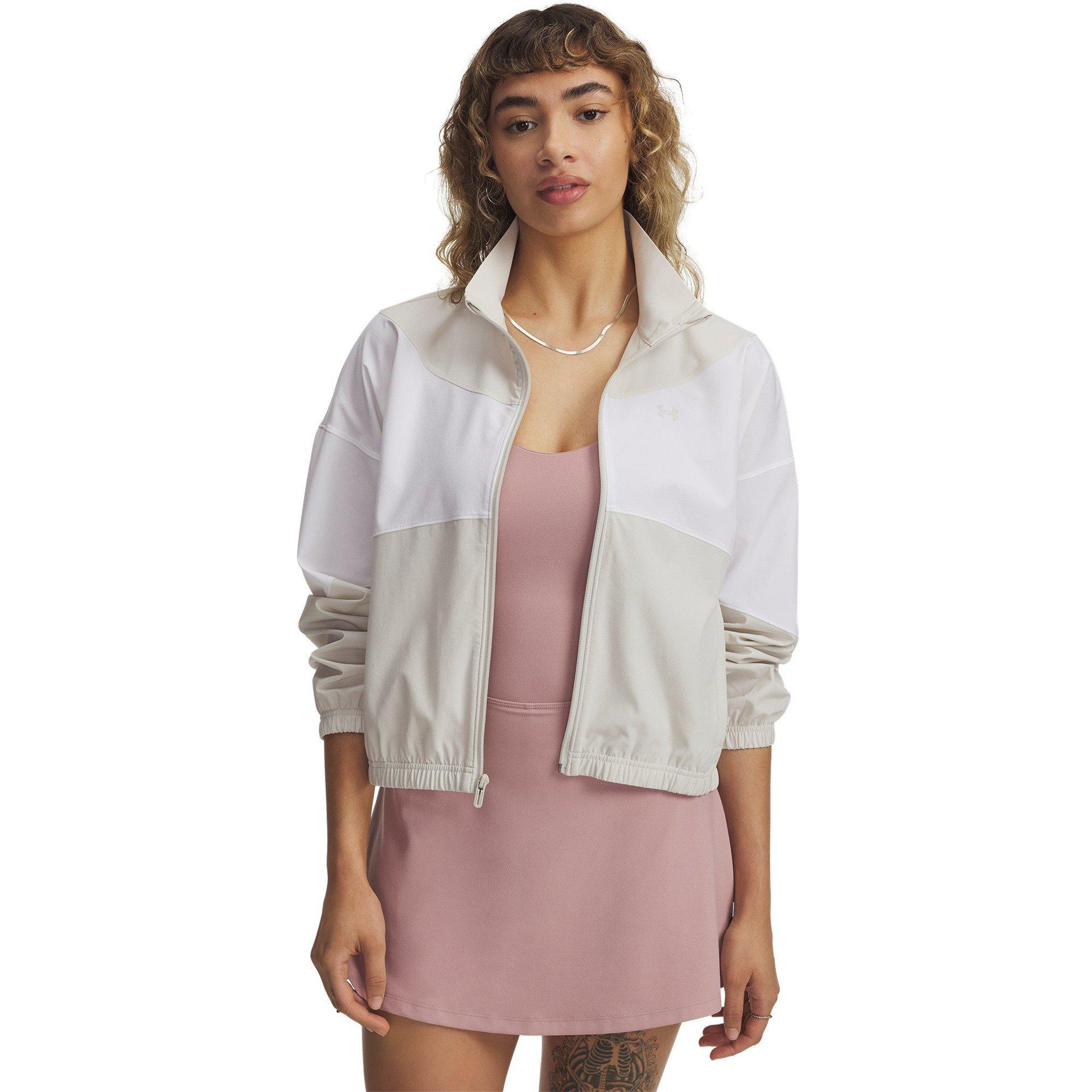 Under Armour Women's Rival Woven Training Jacket - White - 14 (L)