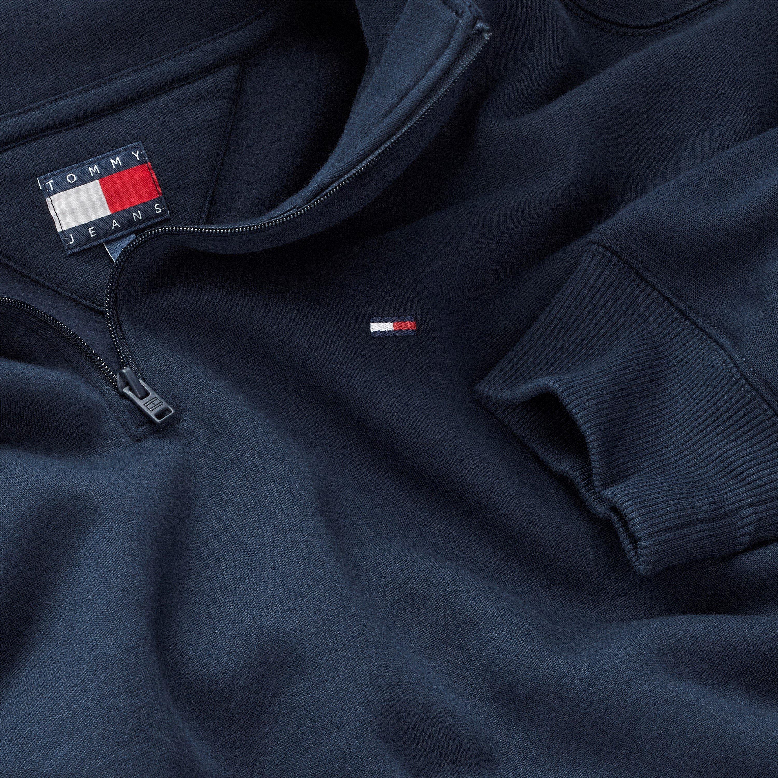 Dark Night Navy - Tommy Jeans - Women's quarter Zip Fleece - 5