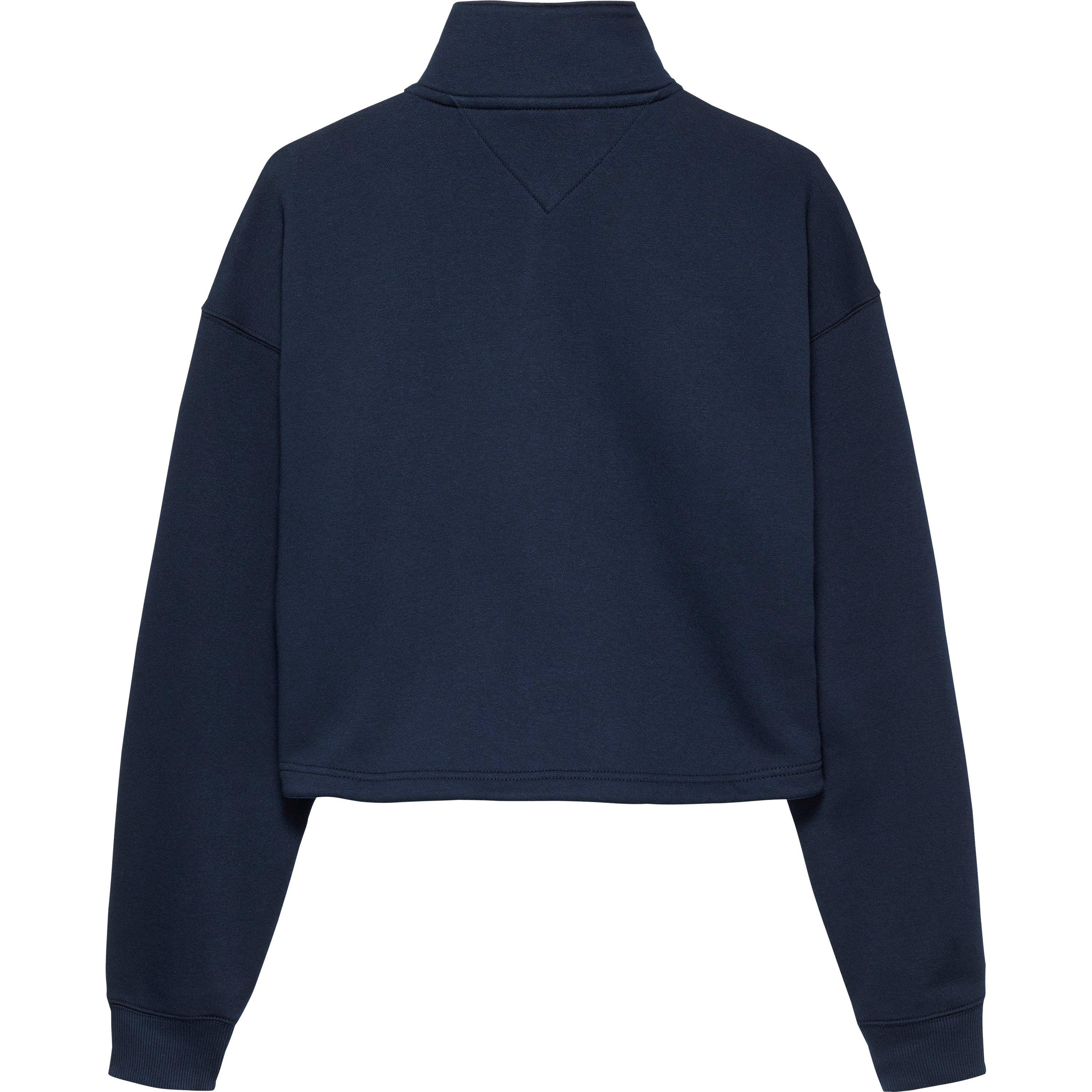 Dark Night Navy - Tommy Jeans - Women's quarter Zip Fleece - 6