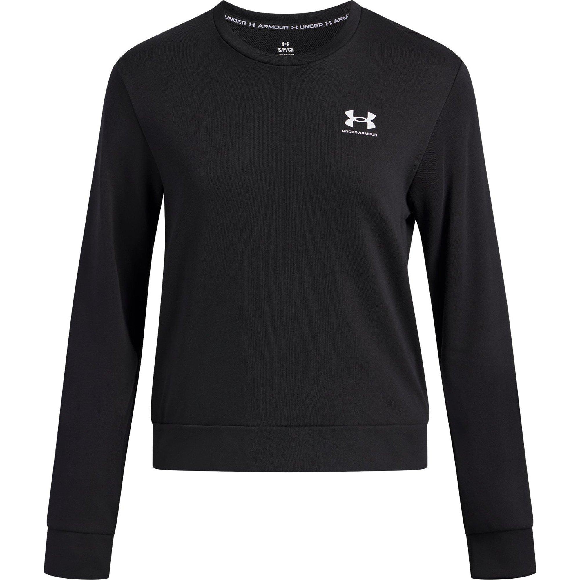 Under Armour Women's Rival Terry Crew Sweatshirt - Black - 16 (XL)