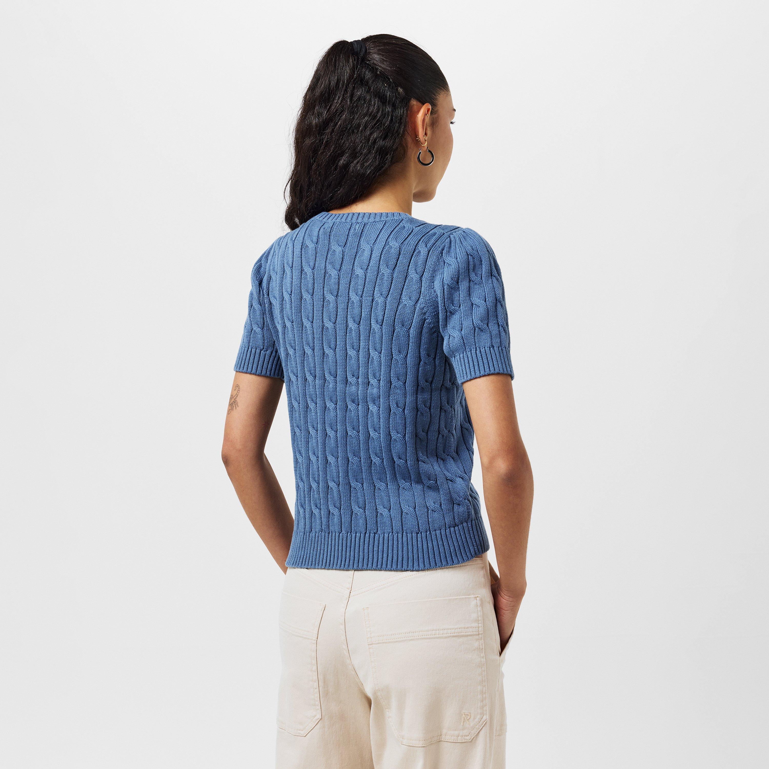 Capri Blue - Lauren by Ralph Lauren - Women's Knitted Top - 4