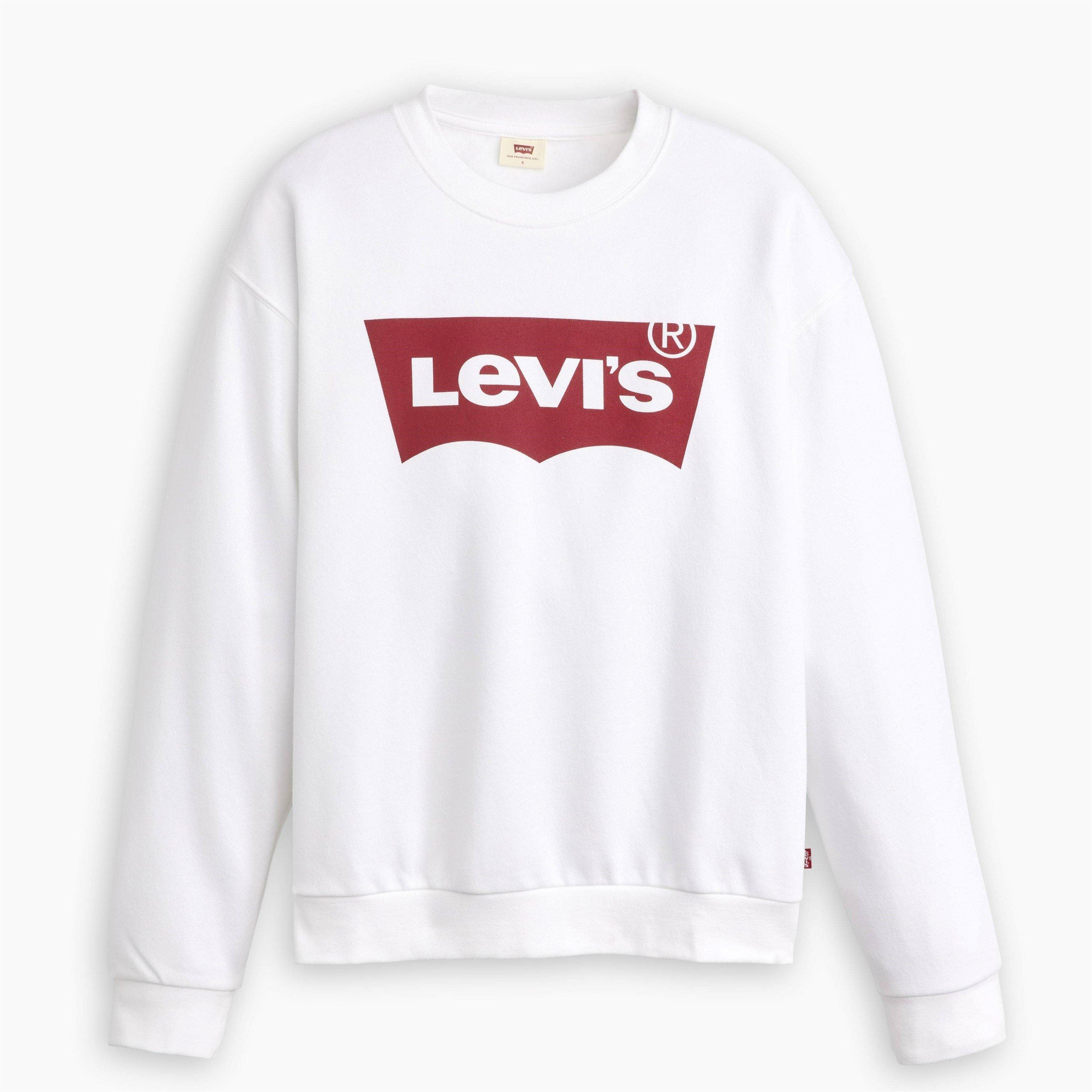 Levis Batwing Logo Crew Neck Sweatshirt Crew Sweaters Sports