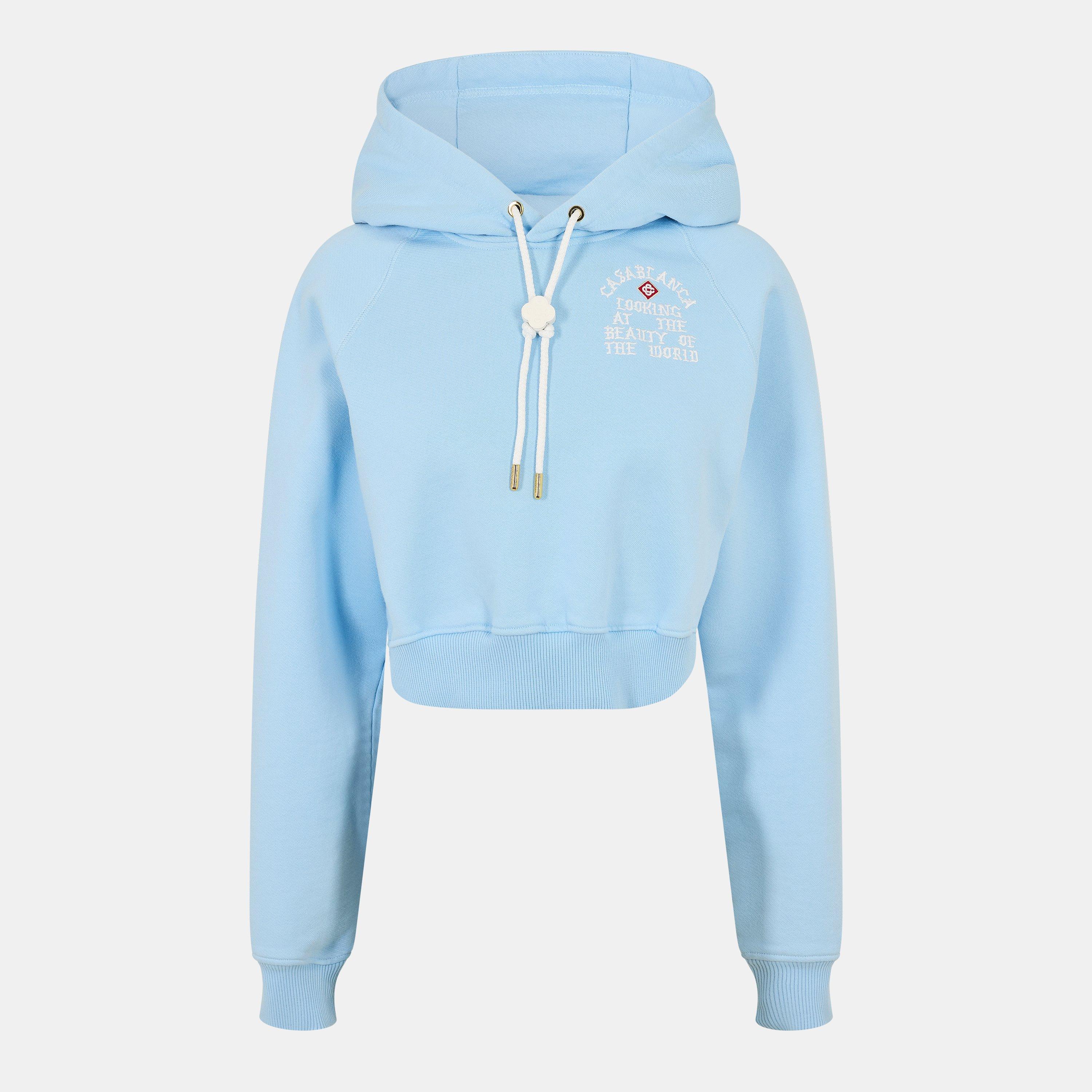 Casablanca Women's Casa Beauty Cropped Hoodie