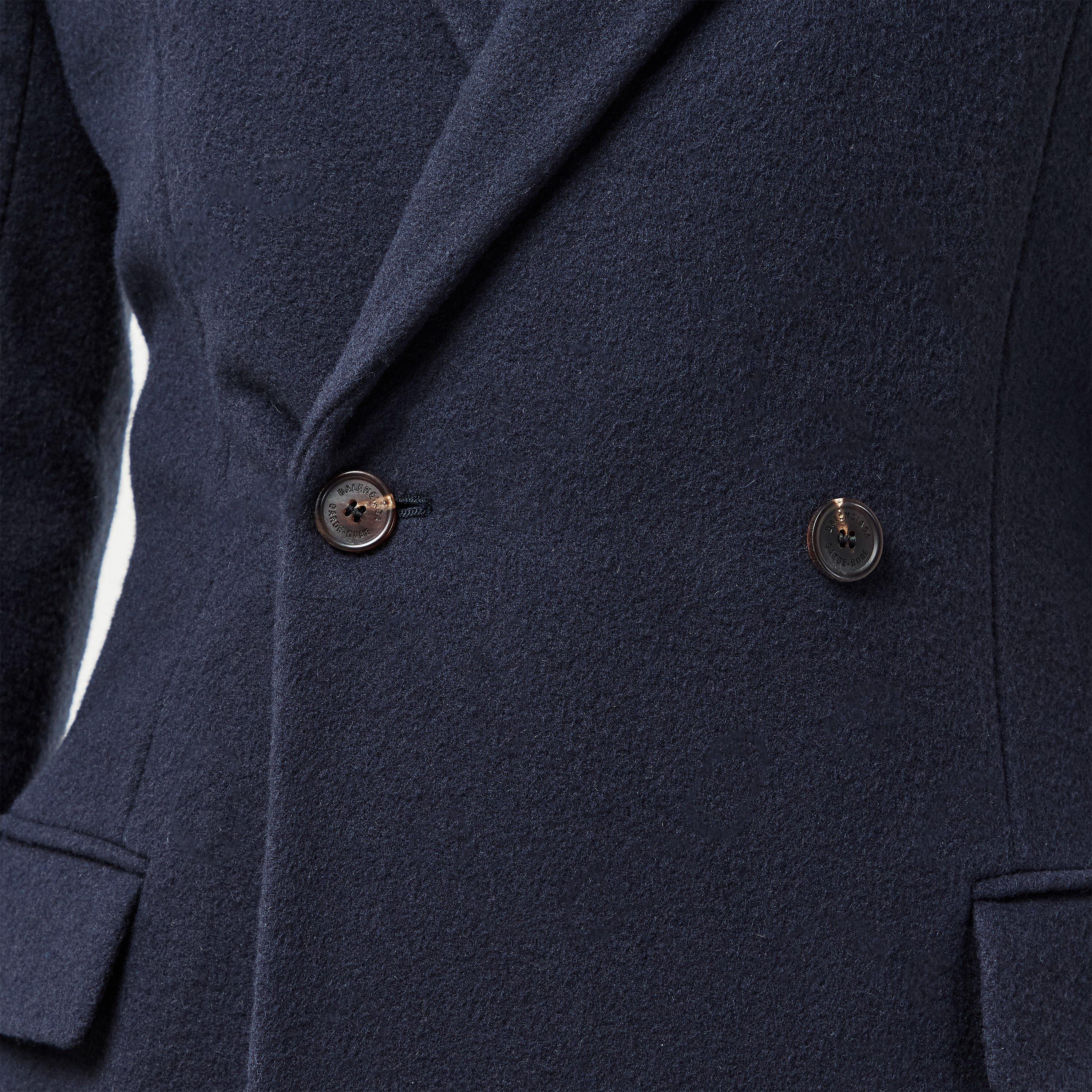 Corporate Navy - Balenciaga - Women's Bal Godet Tailored Fit Overcoat - 5