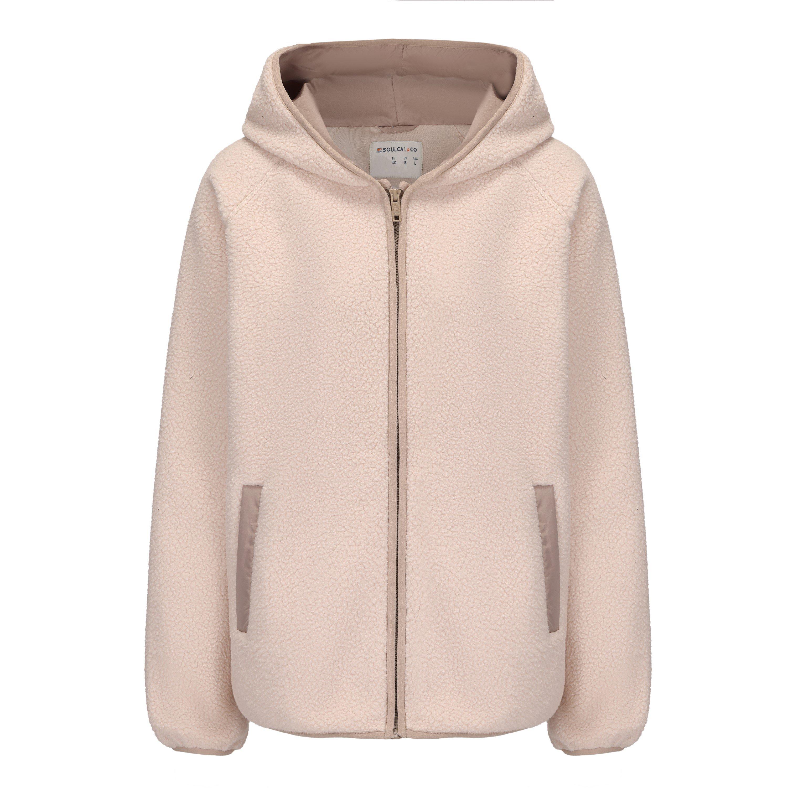 Beige - SoulCal - Women's Soul Full Zip Fleece - 1