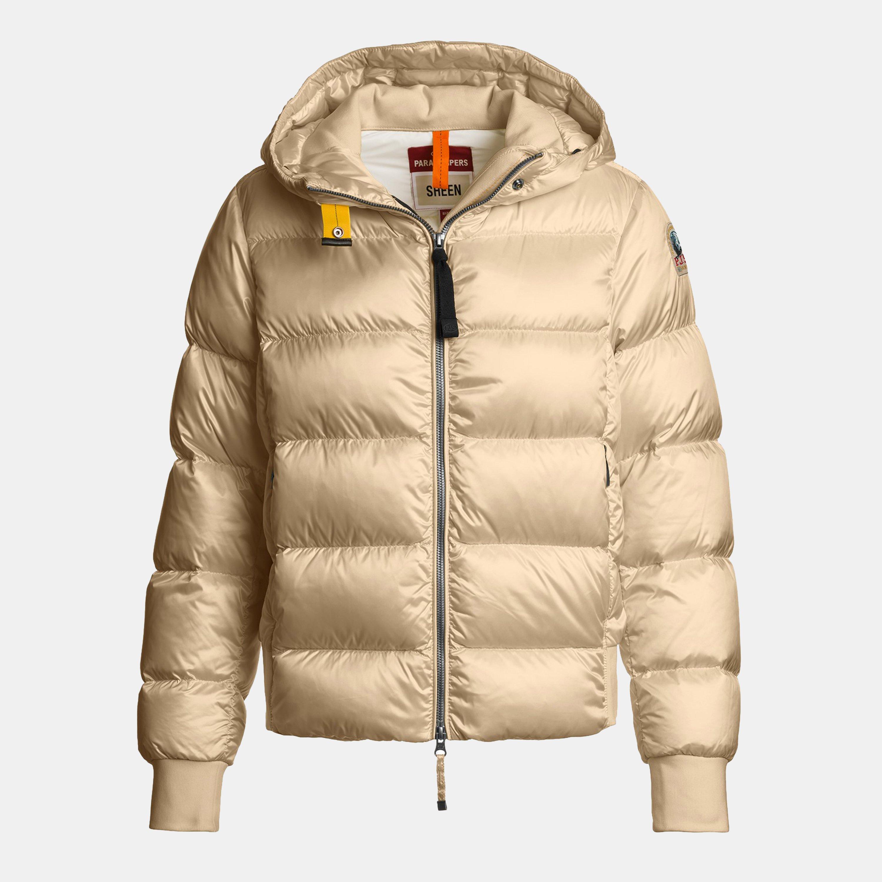 Parajumpers Women's Mariah Water Resistant Duck Down Short Puffer Jacket - Sunkissed 253 - 12 (M)