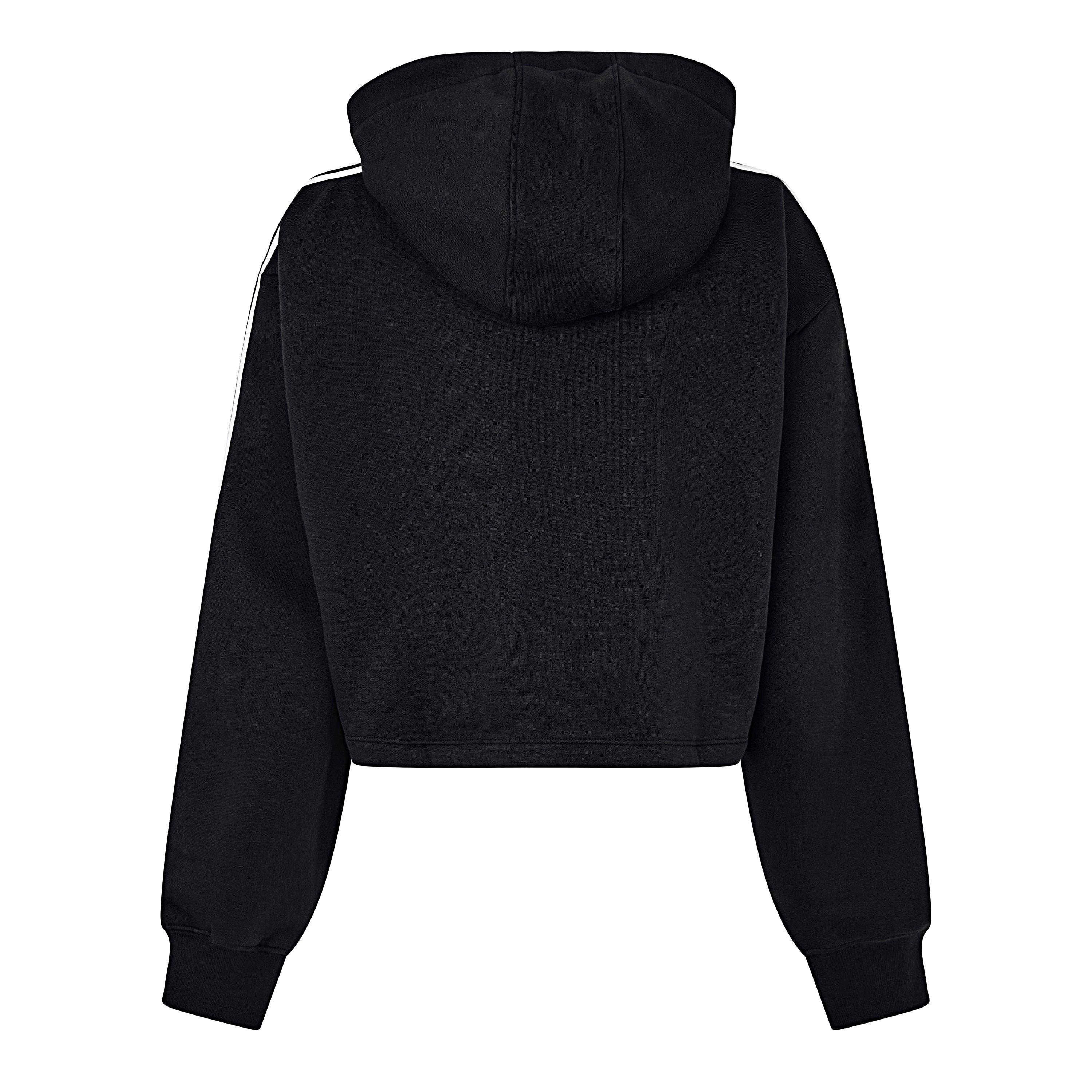 Black - adidas Originals - Women's Cropped Hoodie - 8