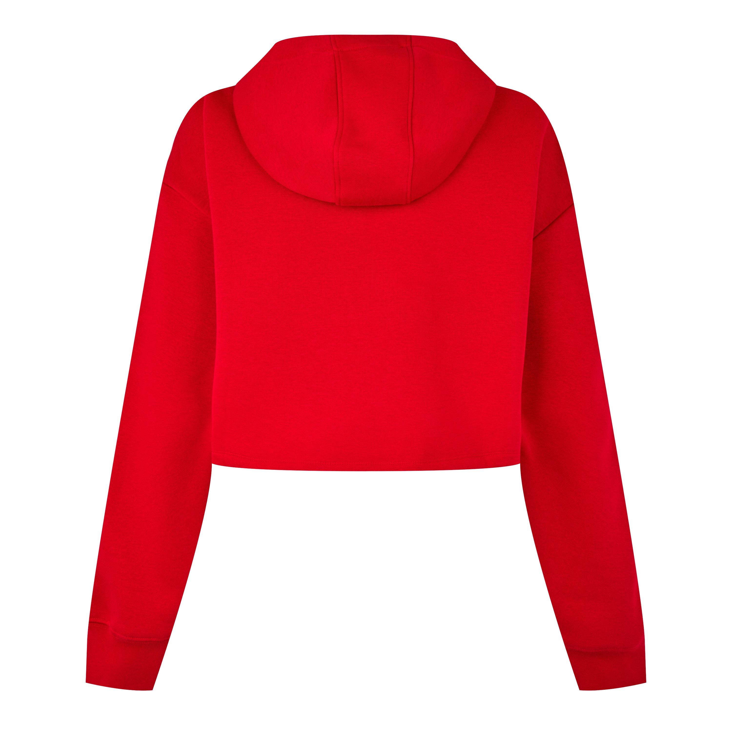 Red - adidas Originals - Women's Cropped Hoodie - 8