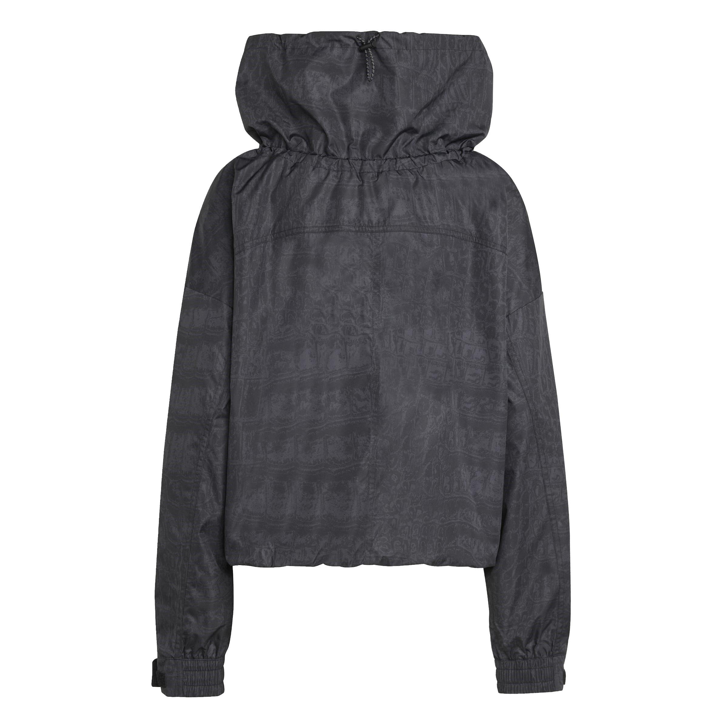 Black Utility - adidas by Stella McCartney - Women's  Lightweight Weather-Resistant Windbreaker - 2