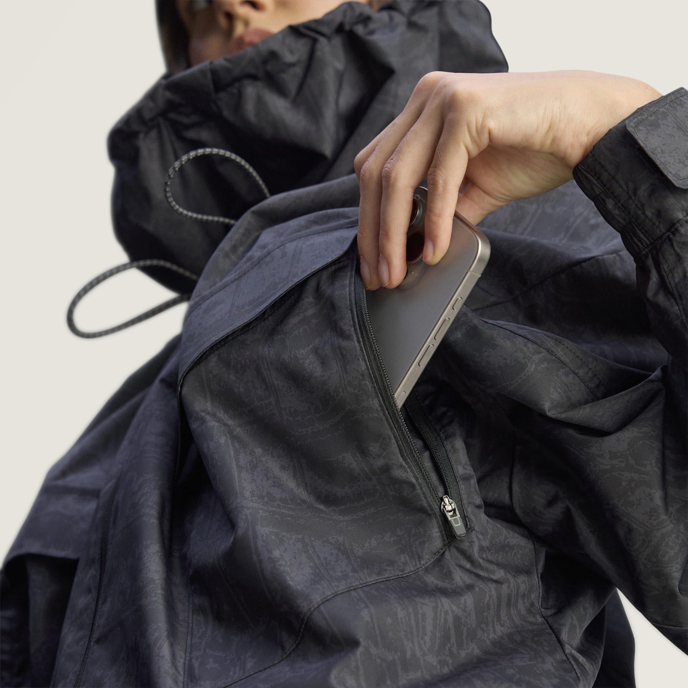 Black Utility - adidas by Stella McCartney - Women's  Lightweight Weather-Resistant Windbreaker - 12