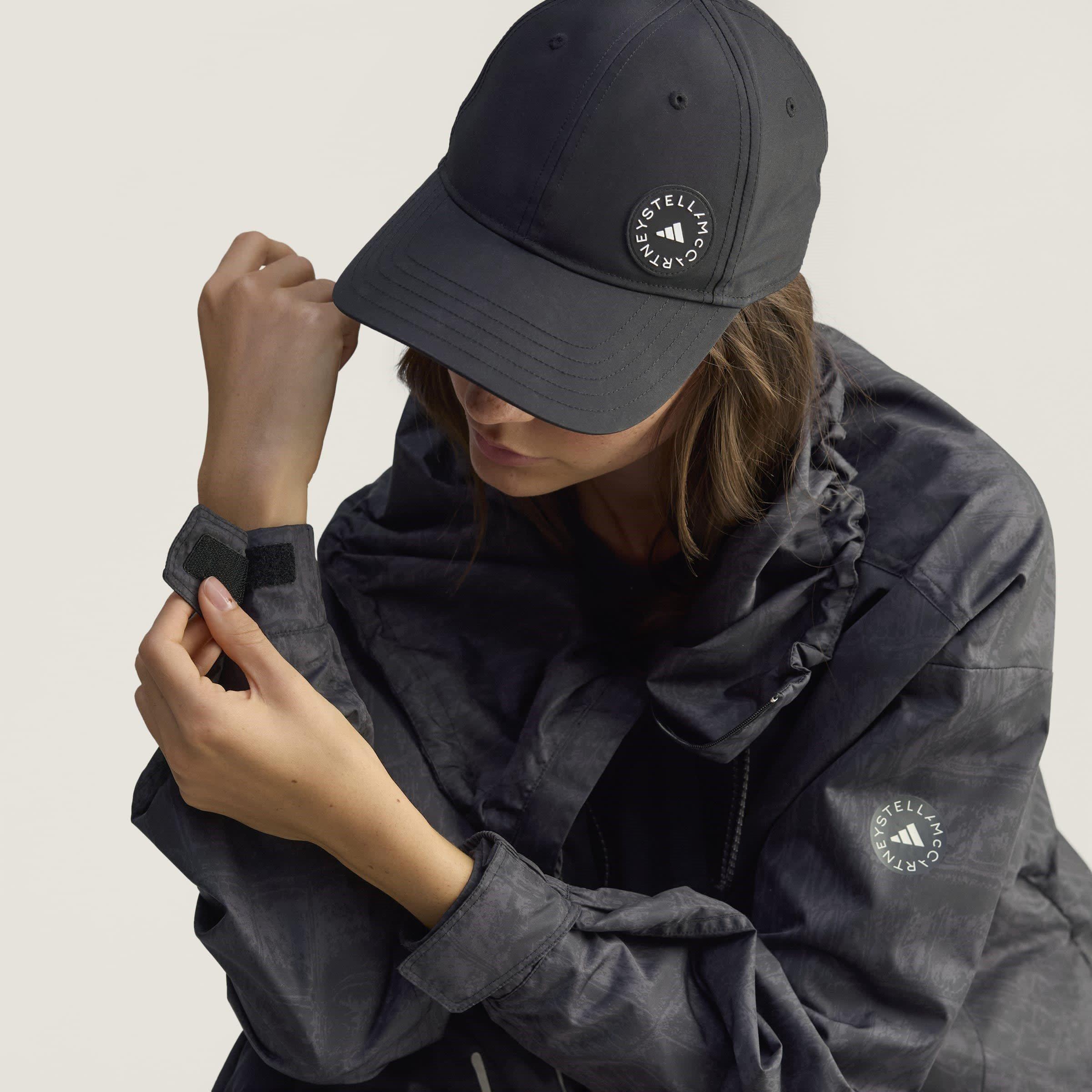 Black Utility - adidas by Stella McCartney - Women's  Lightweight Weather-Resistant Windbreaker - 13