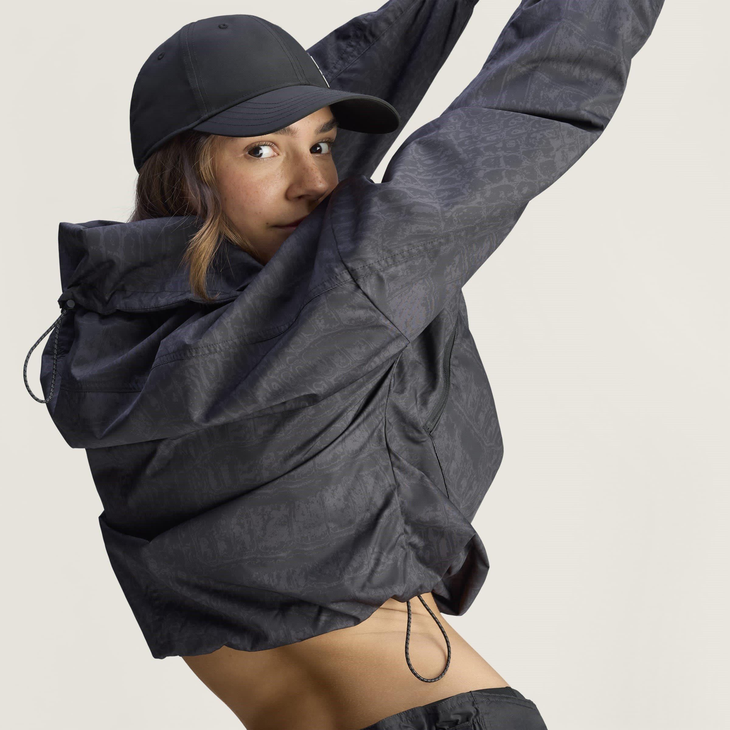 Black Utility - adidas by Stella McCartney - Women's  Lightweight Weather-Resistant Windbreaker - 6