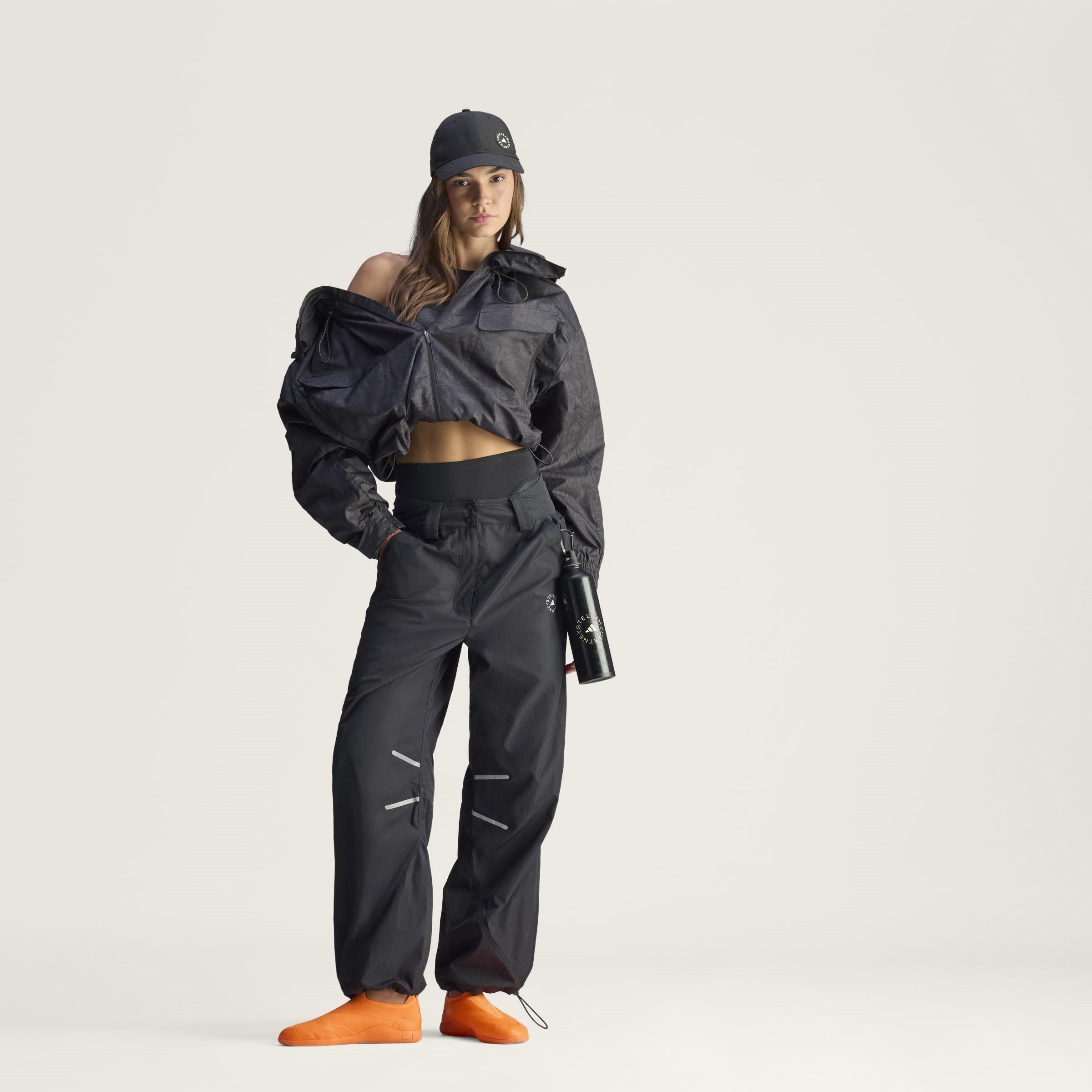 Black Utility - adidas by Stella McCartney - Women's  Lightweight Weather-Resistant Windbreaker - 7