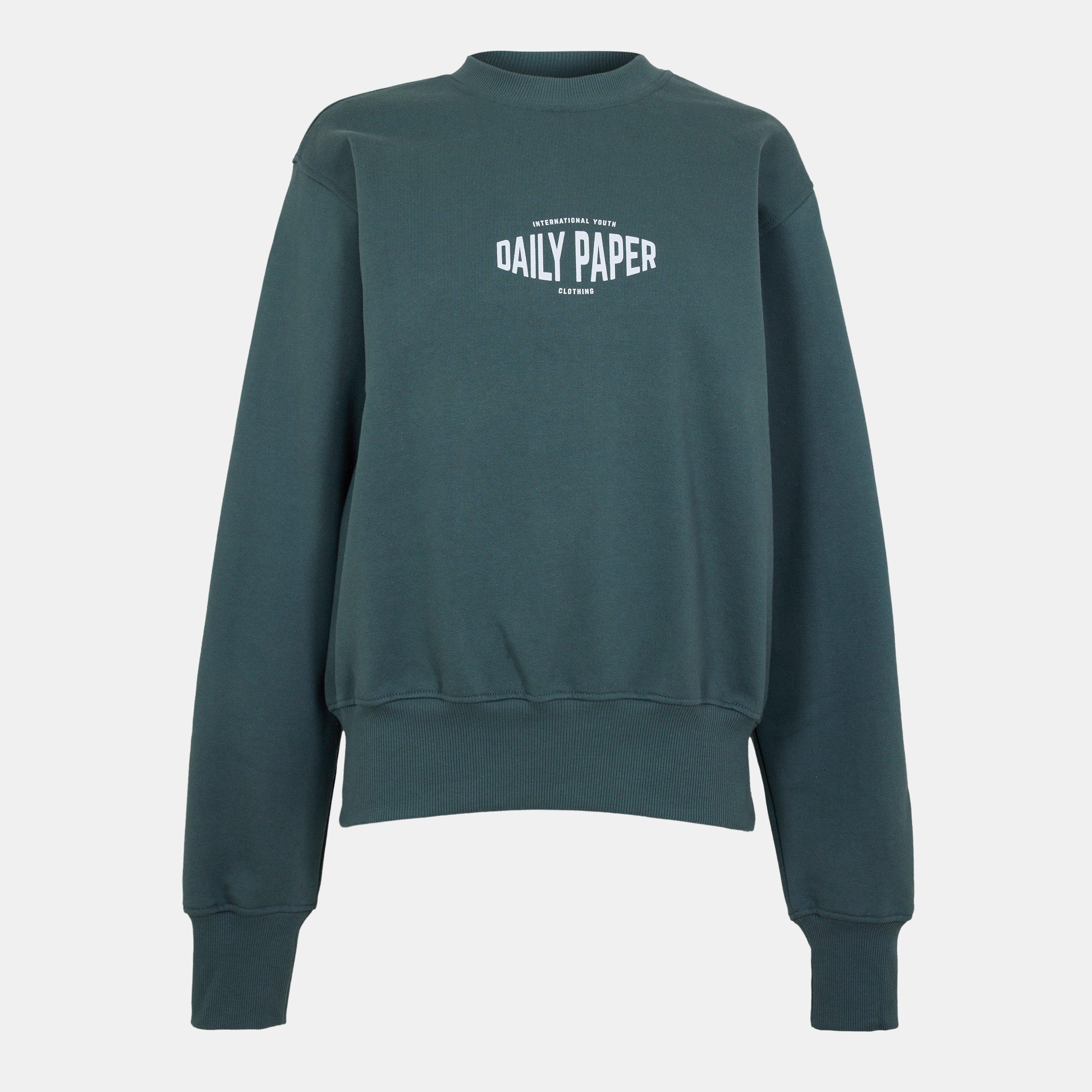 Chic Green - Daily Paper - Women's Evie Crew Sweatshirt - 1