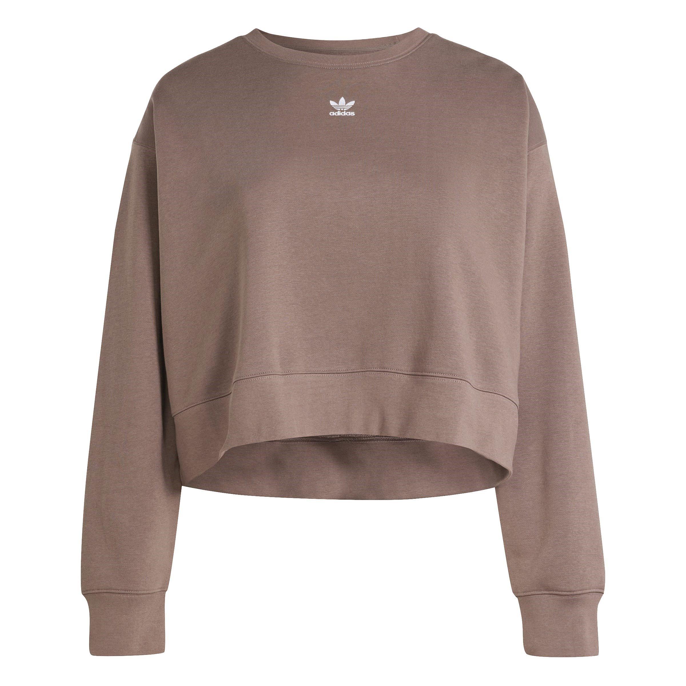 Marrone - adidas Originals - Adicolor Essentials Crew Sweatshirt (Plus Size) Womens - 1