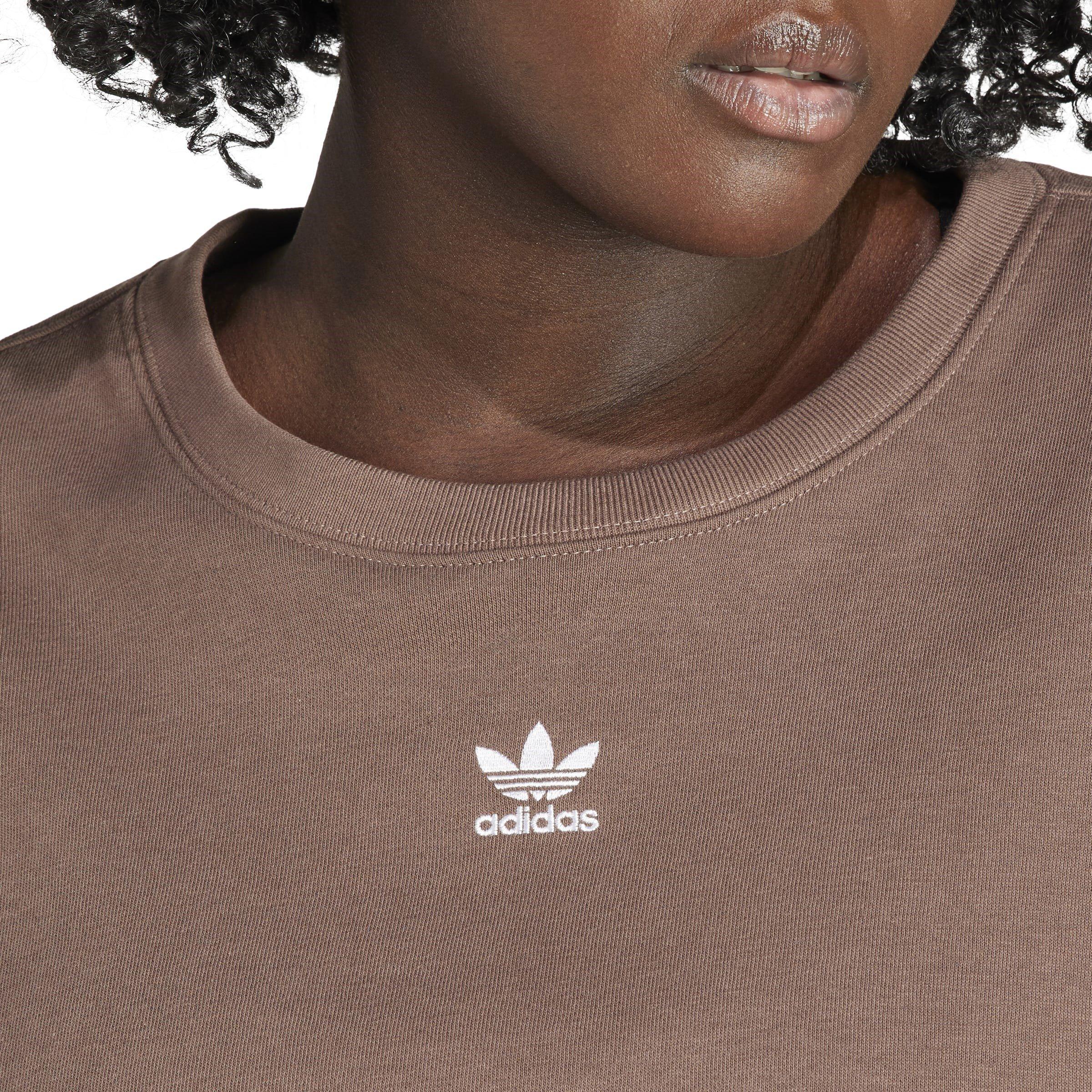 Marrone - adidas Originals - Adicolor Essentials Crew Sweatshirt (Plus Size) Womens - 5
