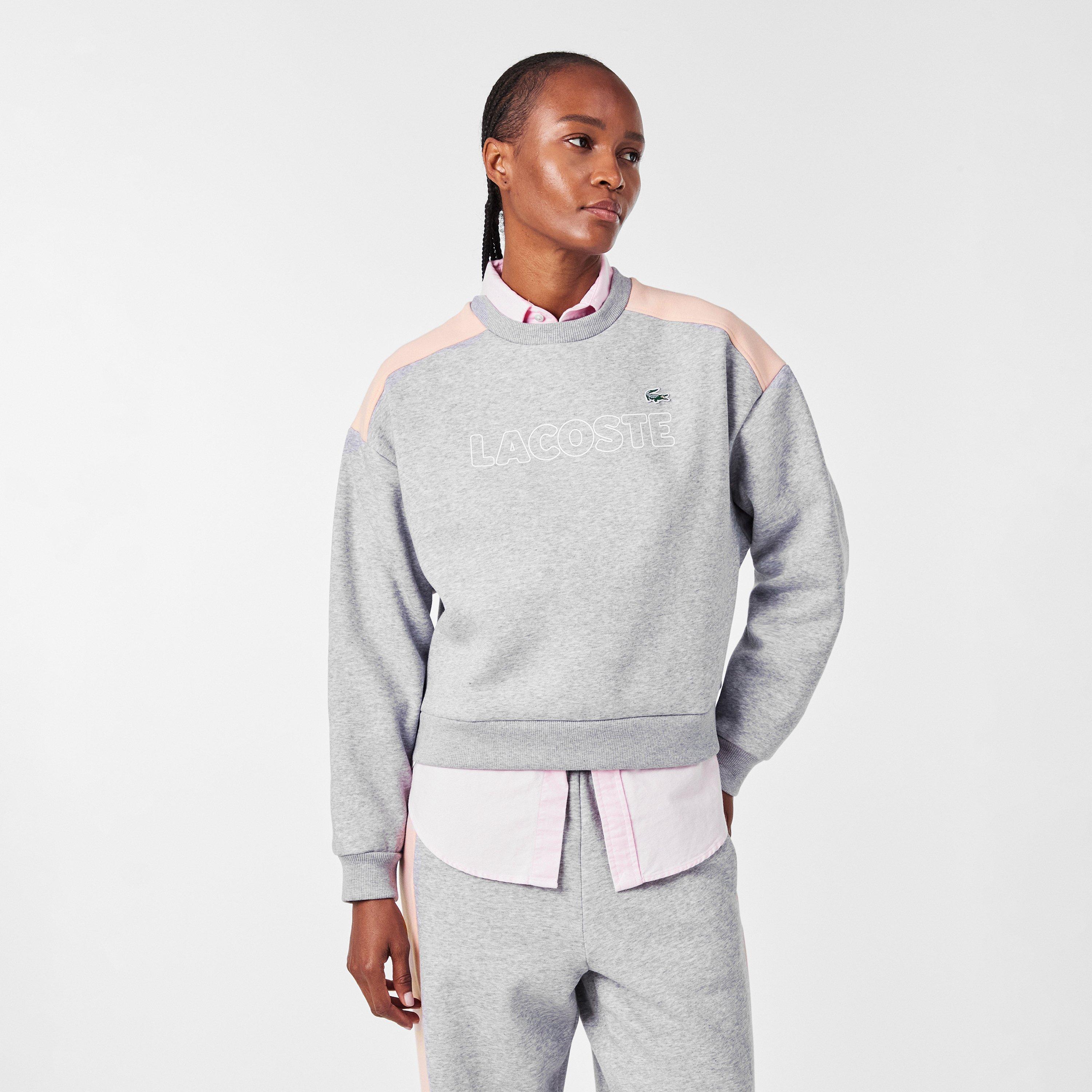 Silver Ch/Nidus - Lacoste - Women's Crew Sweatshirt - 3