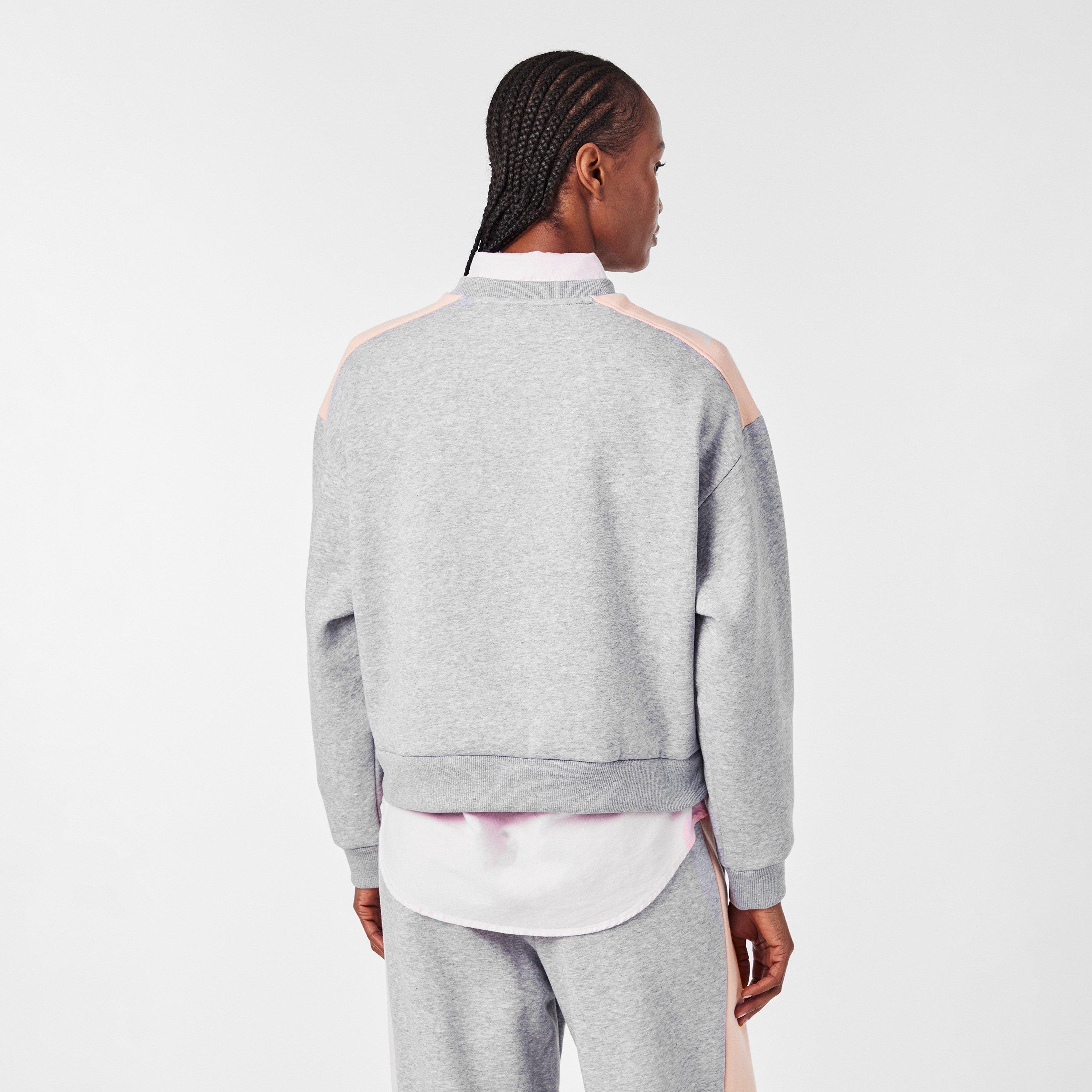 Silver Ch/Nidus - Lacoste - Women's Crew Sweatshirt - 4