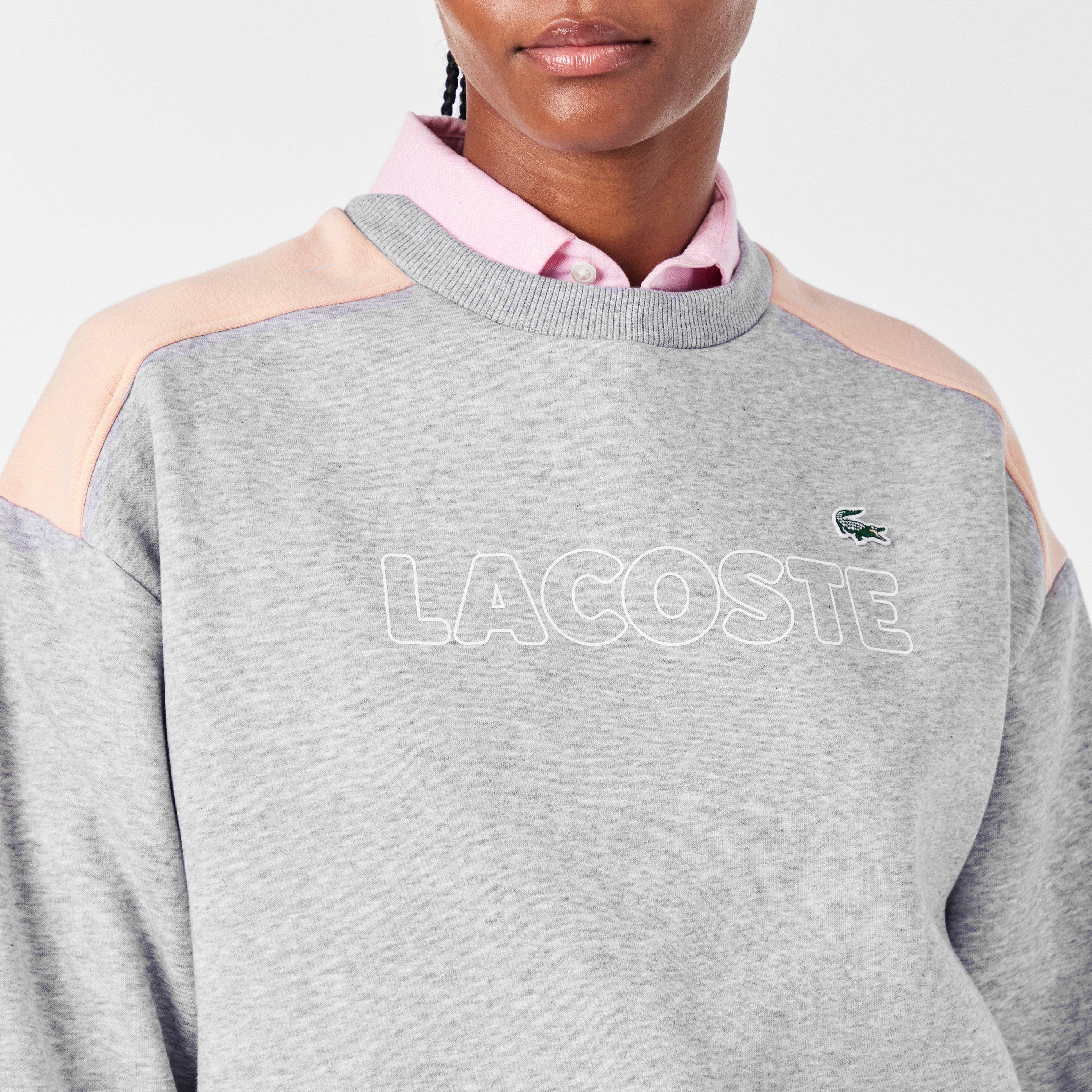 Silver Ch/Nidus - Lacoste - Women's Crew Sweatshirt - 5