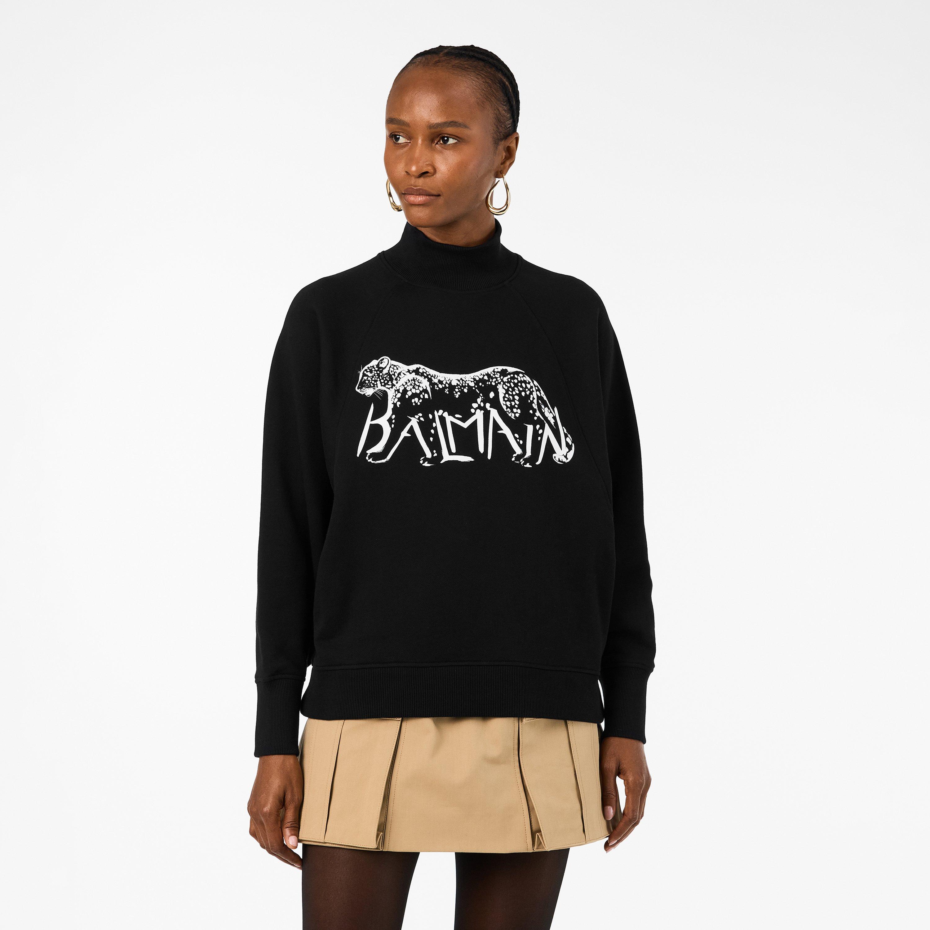 Noir/Blanc - Balmain - Women's Crew Sweater - 3