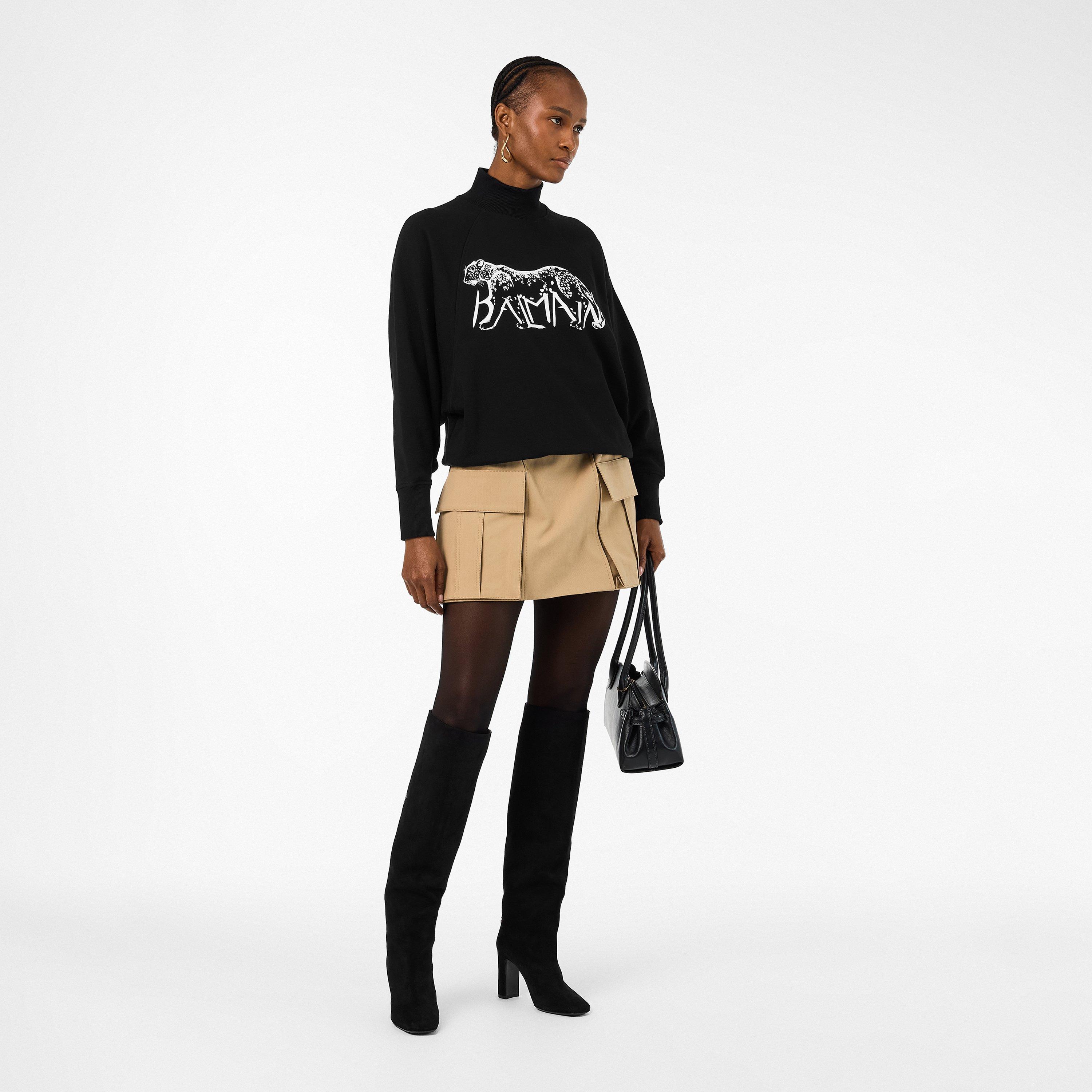 Noir/Blanc - Balmain - Women's Crew Sweater - 6