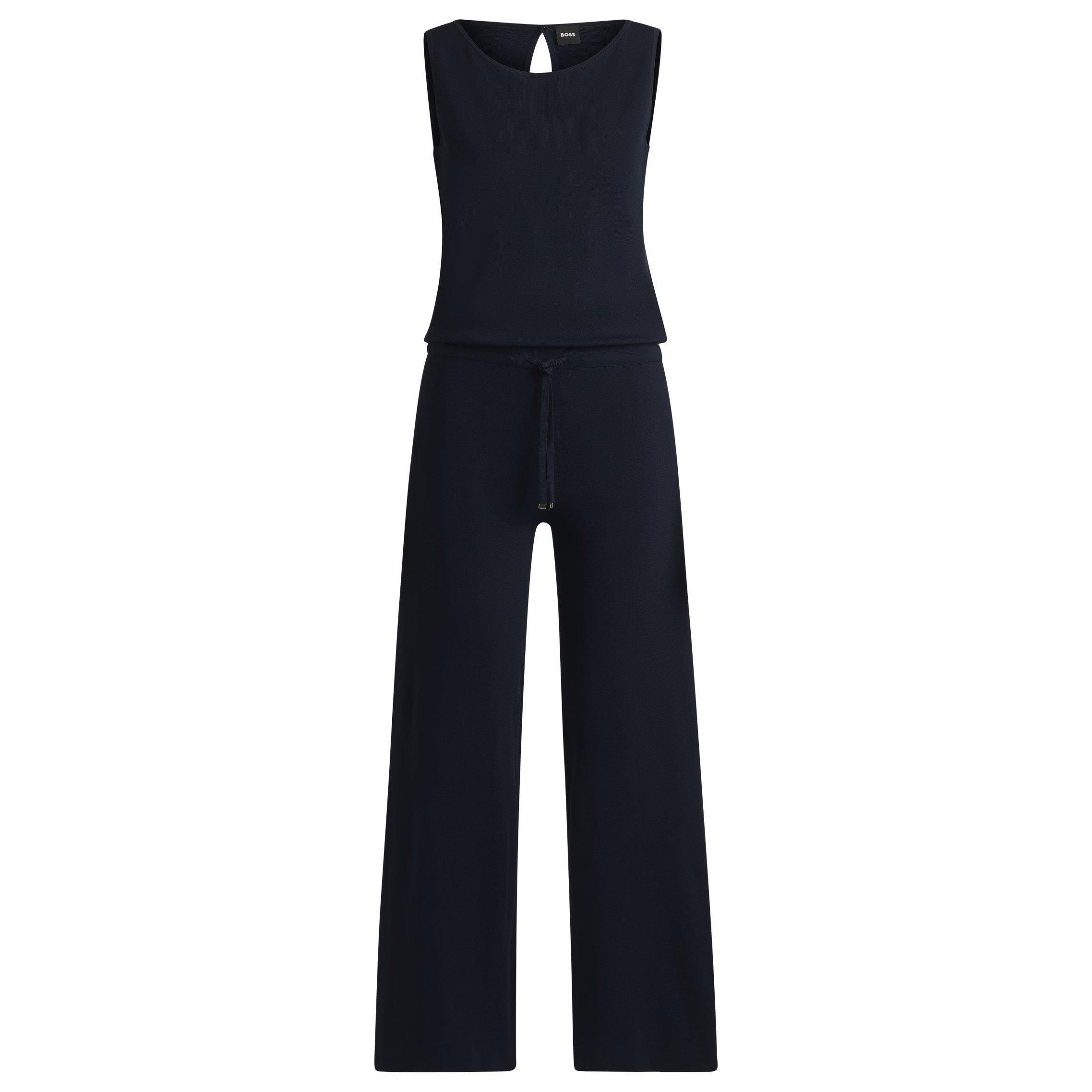 Boss Women's Fissah Knitted Top - Dark Blue - 8 (XS)