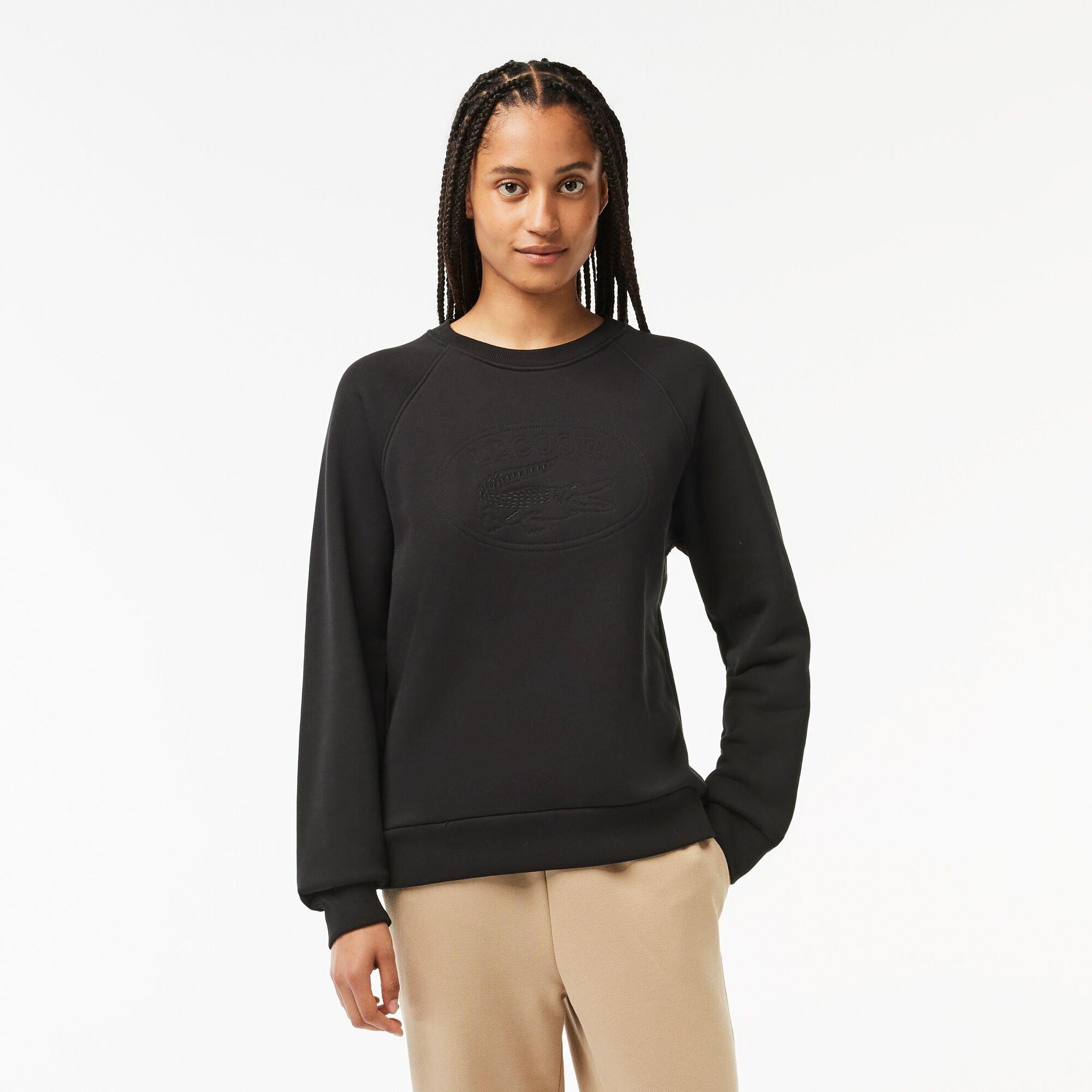 Black - Lacoste - Women's Crew Sweatshirt - 3