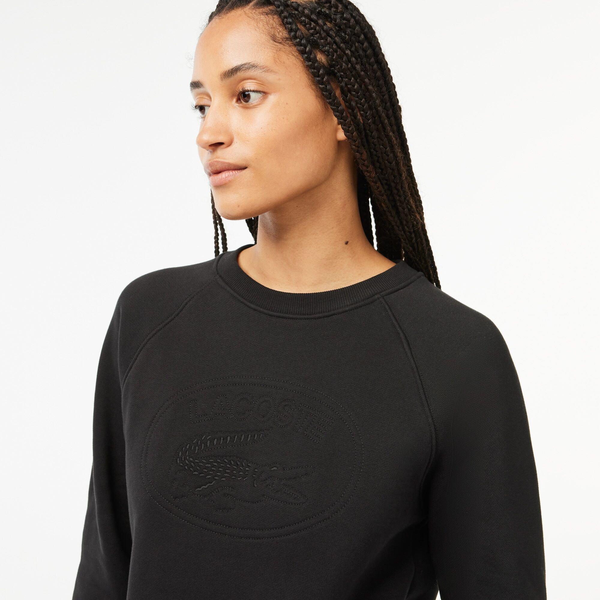 Black - Lacoste - Women's Crew Sweatshirt - 5