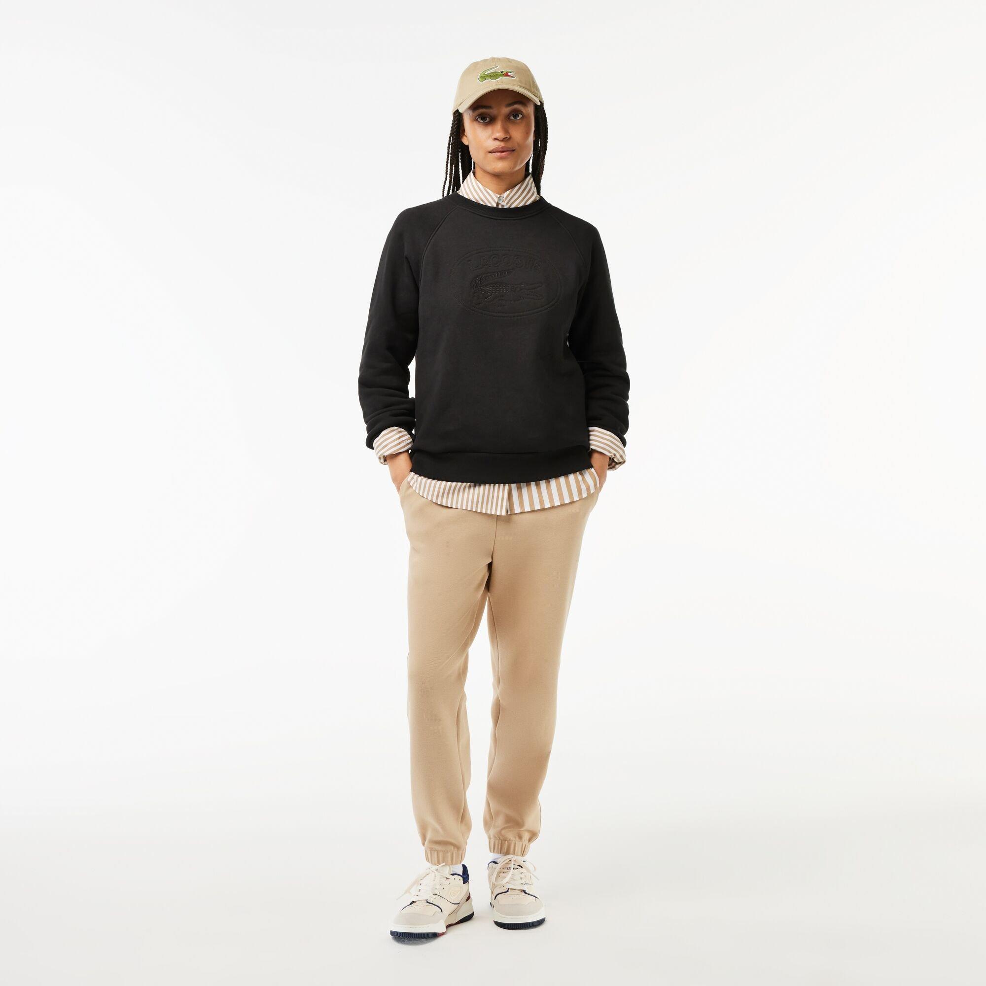 Black - Lacoste - Women's Crew Sweatshirt - 6