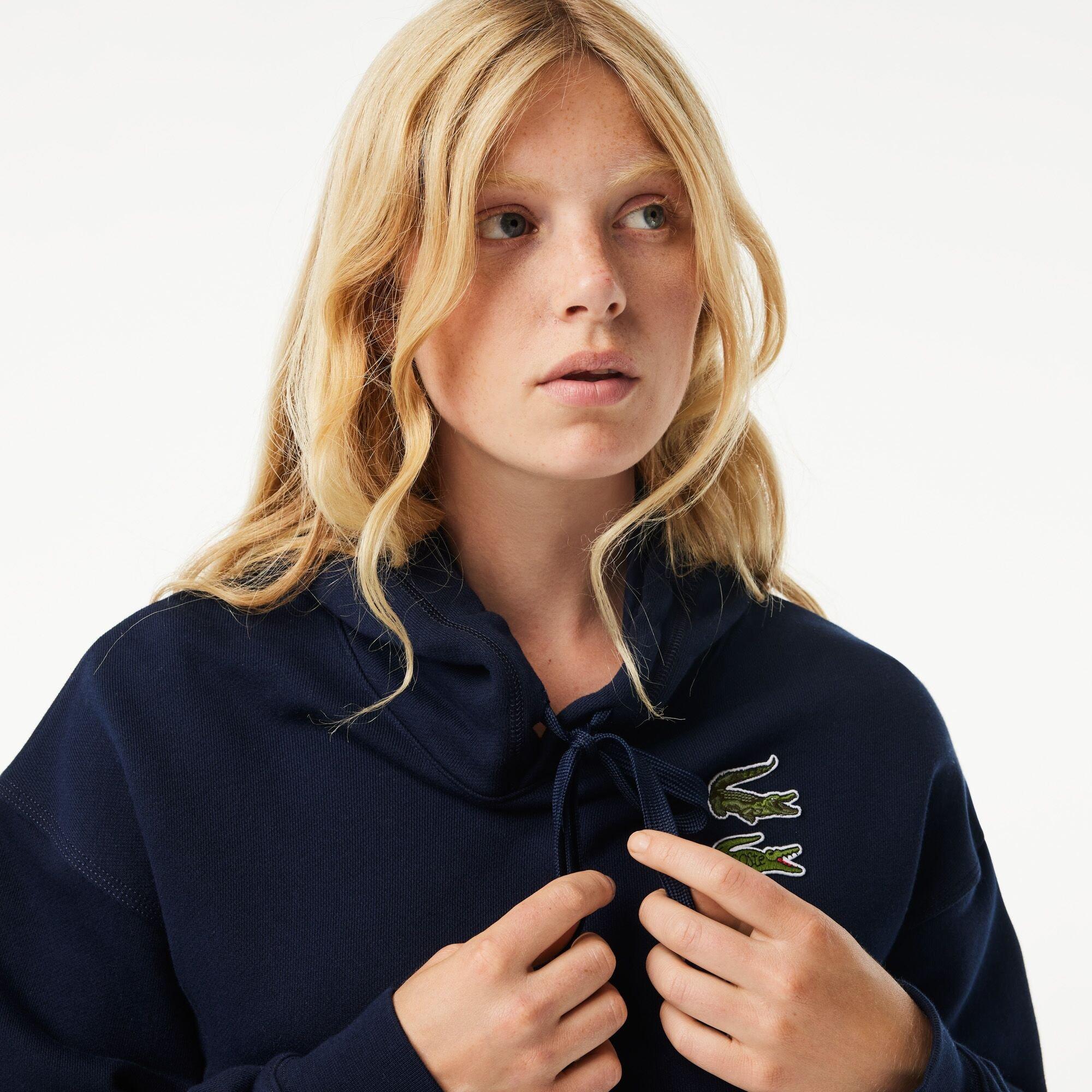 Azul Marinho - Lacoste - Iconic Croc Hoodie - 2