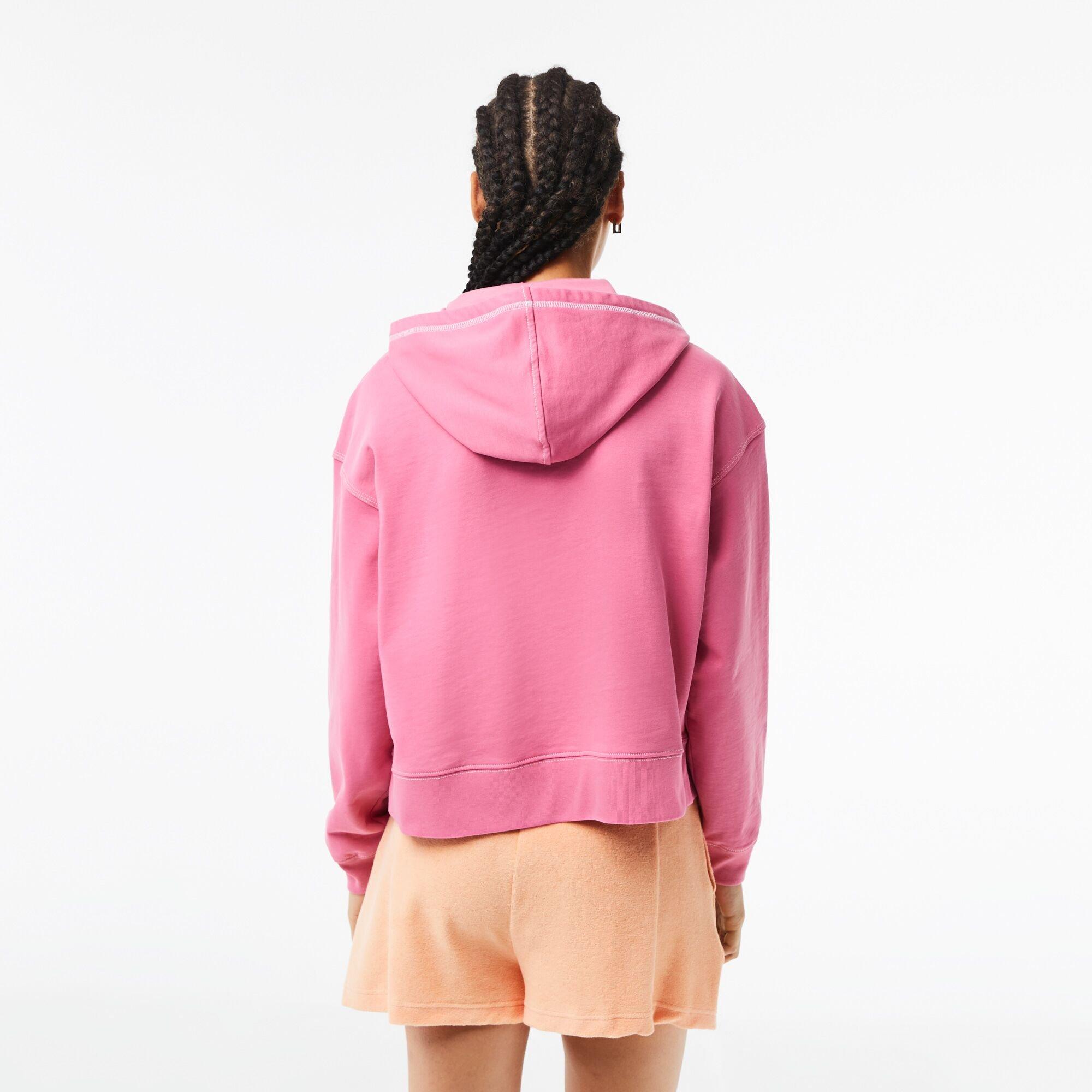 Reseda Rosa - Lacoste - Women's Logo Over-the-Head Hoodie - 3