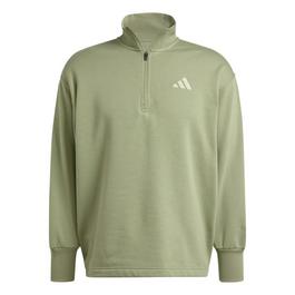 adidas All Szn Fleece Loose Quarter Zip Sweatshirt Womens