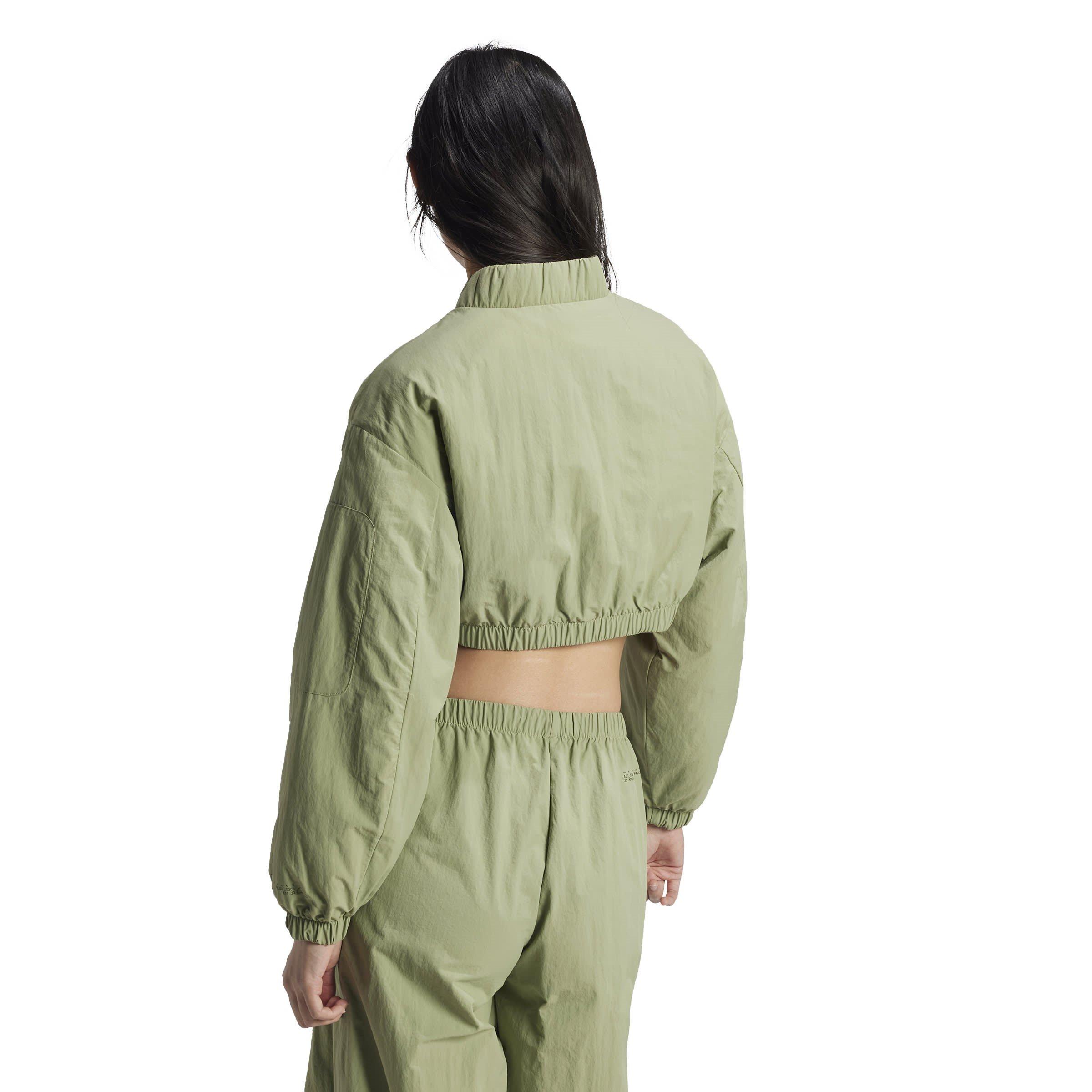 Tenda verde - adidas - City Escape Padded Cropped Bomber Jacket - 3