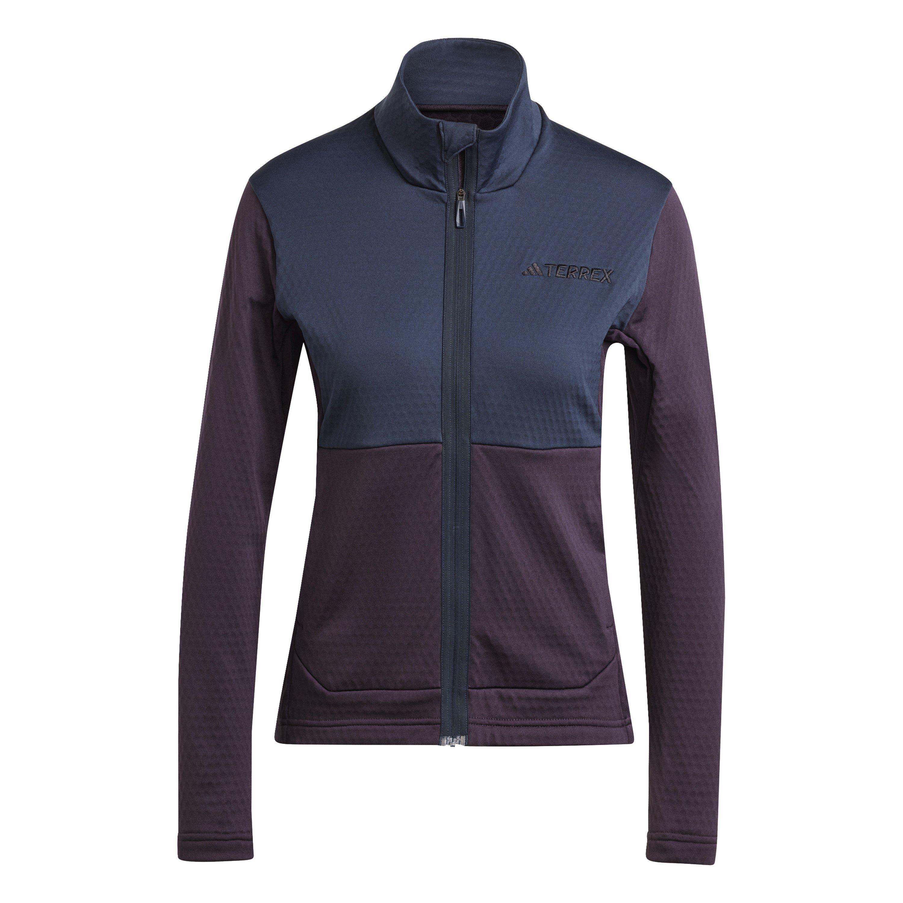 Aurora Negra - adidas - Terrex Multi Light Fleece Full-Zip Jacket Womens - 1
