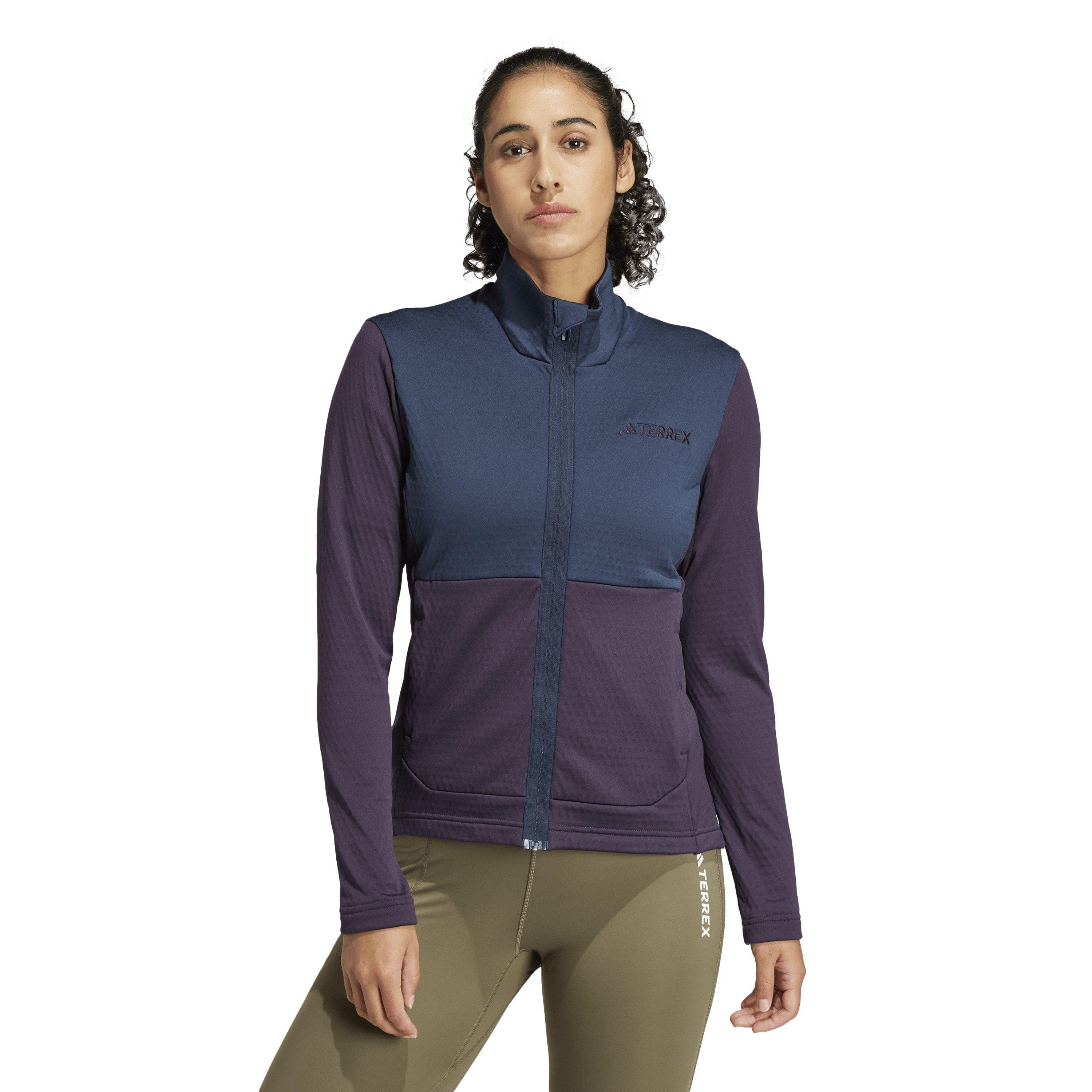 Aurora Black - adidas - Terrex Multi Light Fleece Full-Zip Jacket Womens - 2