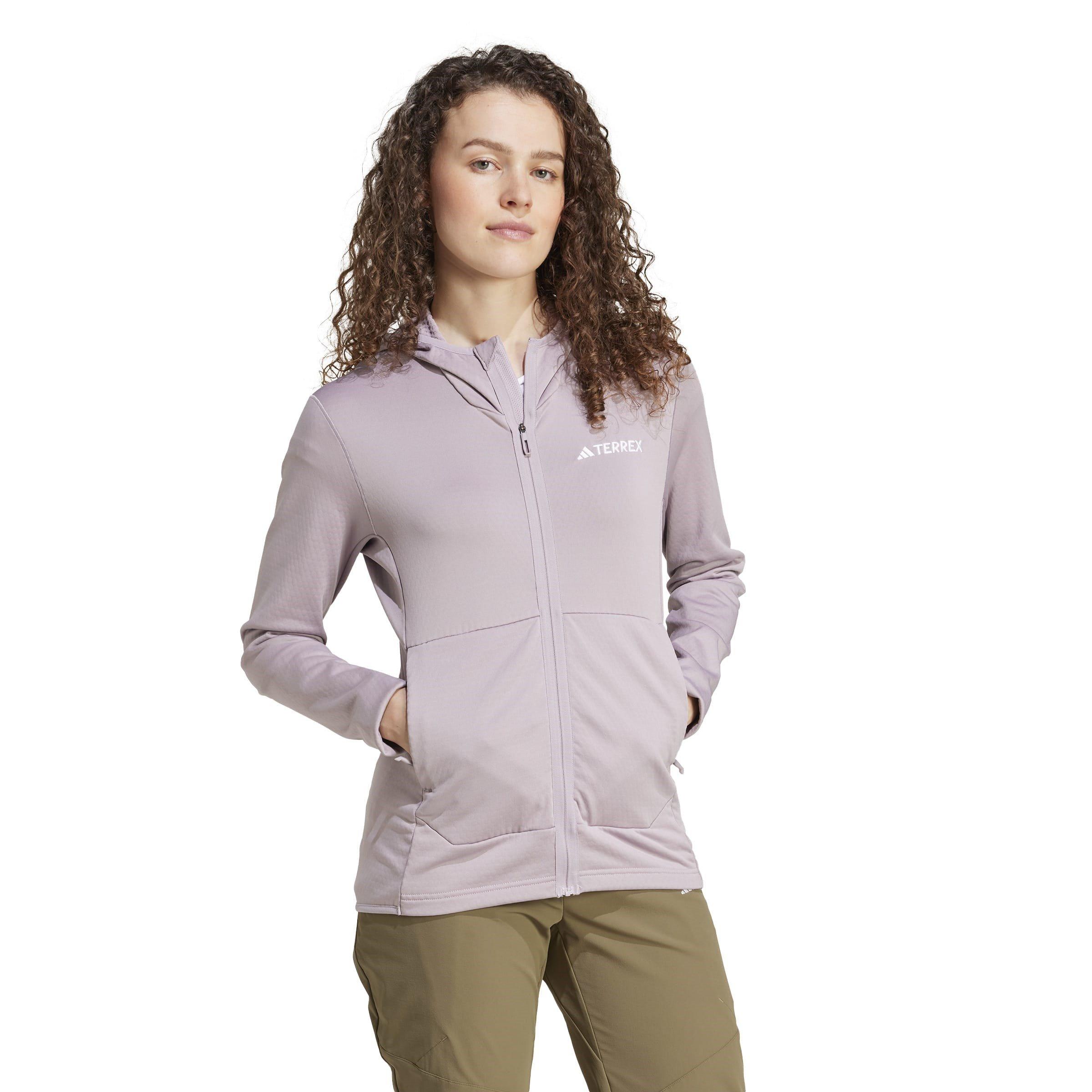 Tweedehands Vijg - adidas - Terrex Xperior Light Fleece Hooded Jacket Womens - 4