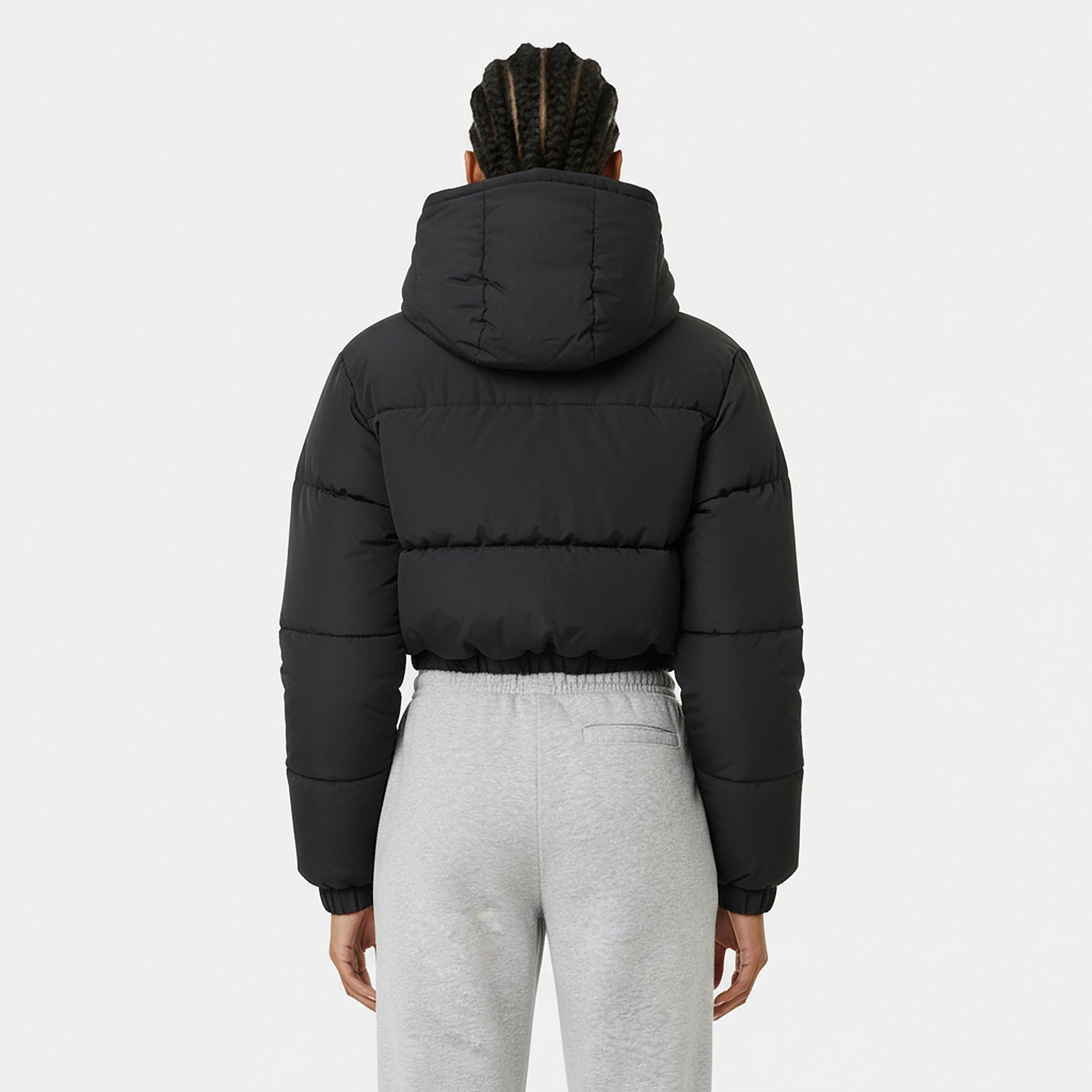 Black - Jack Wills - Women's Ritcher Water Resistant Wind Resistant Hooded Short Puffer Jacket - 4