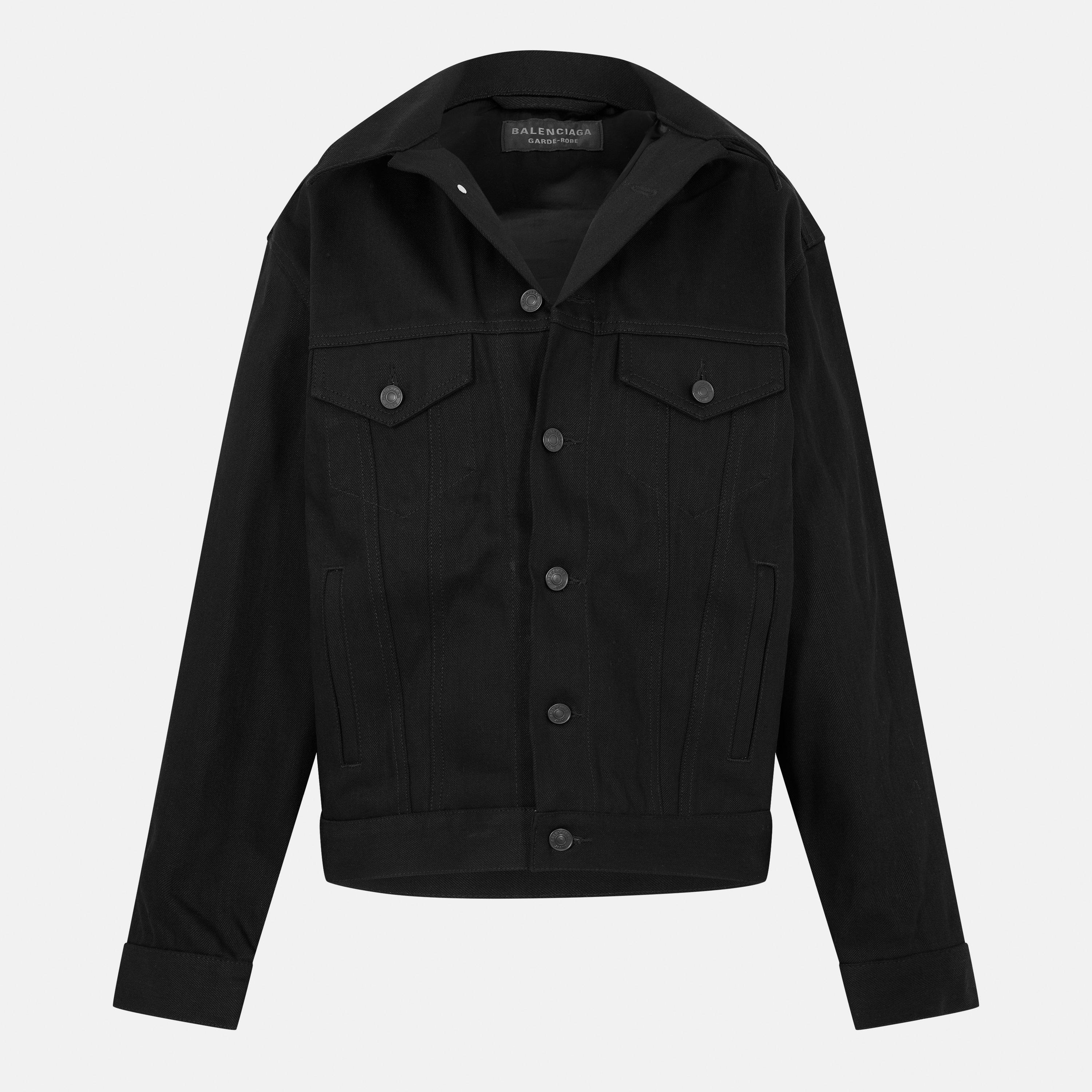 Black - Balenciaga - Women's Structured Field Jacket - 1