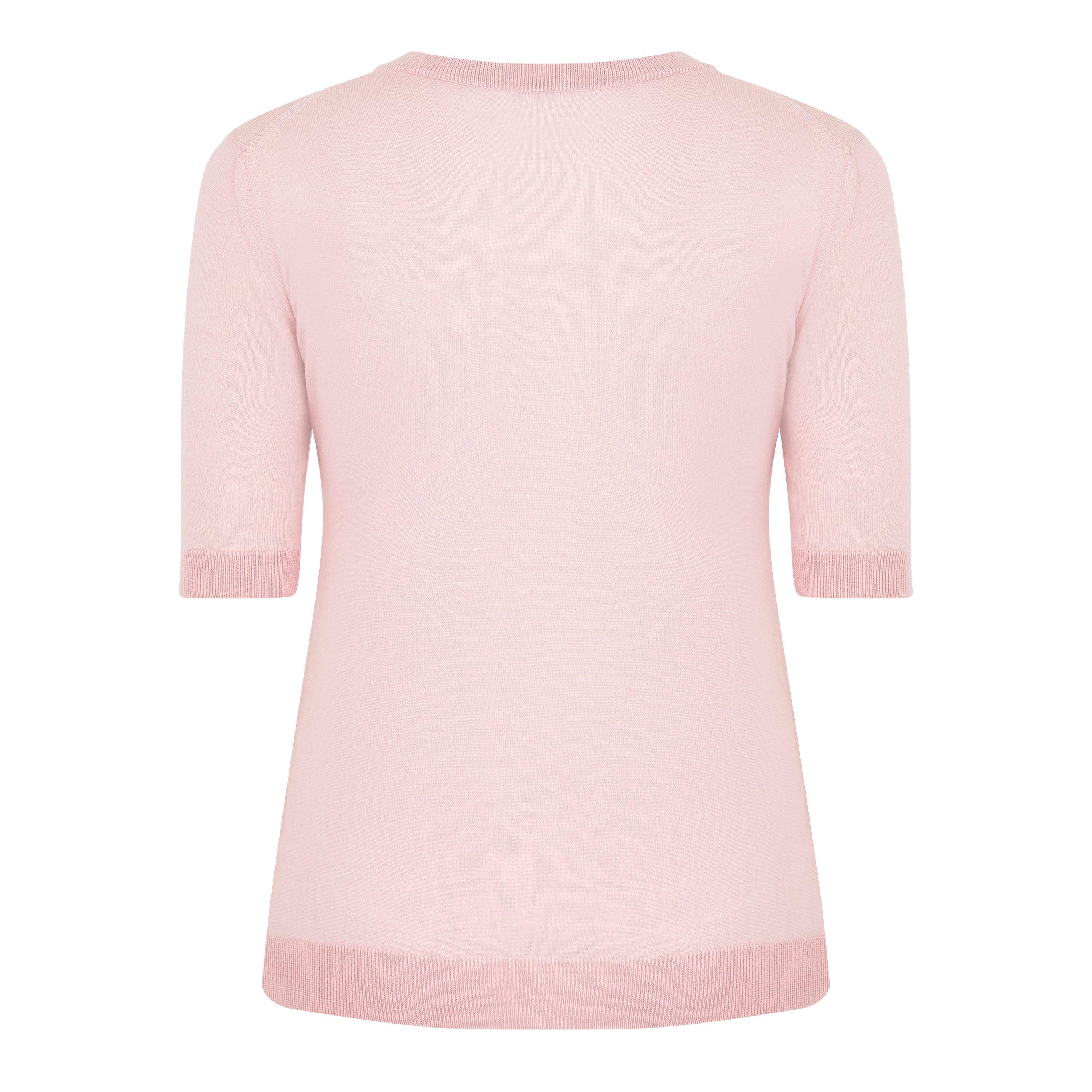 Dusty Rose - Versace - Logo Knitted Top - 6