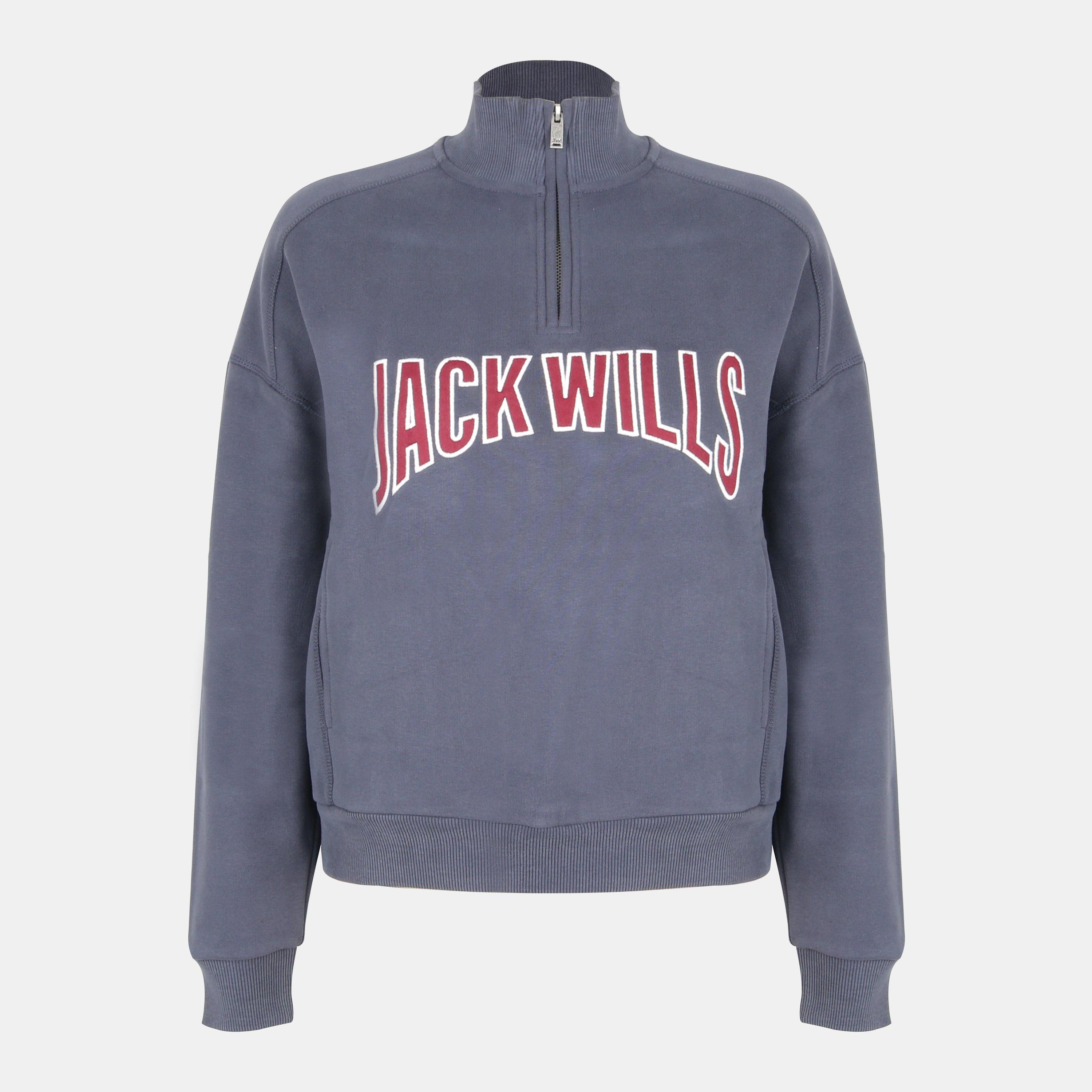 Navy - Jack Wills - Women's 1/4 Zip Fleece - 1