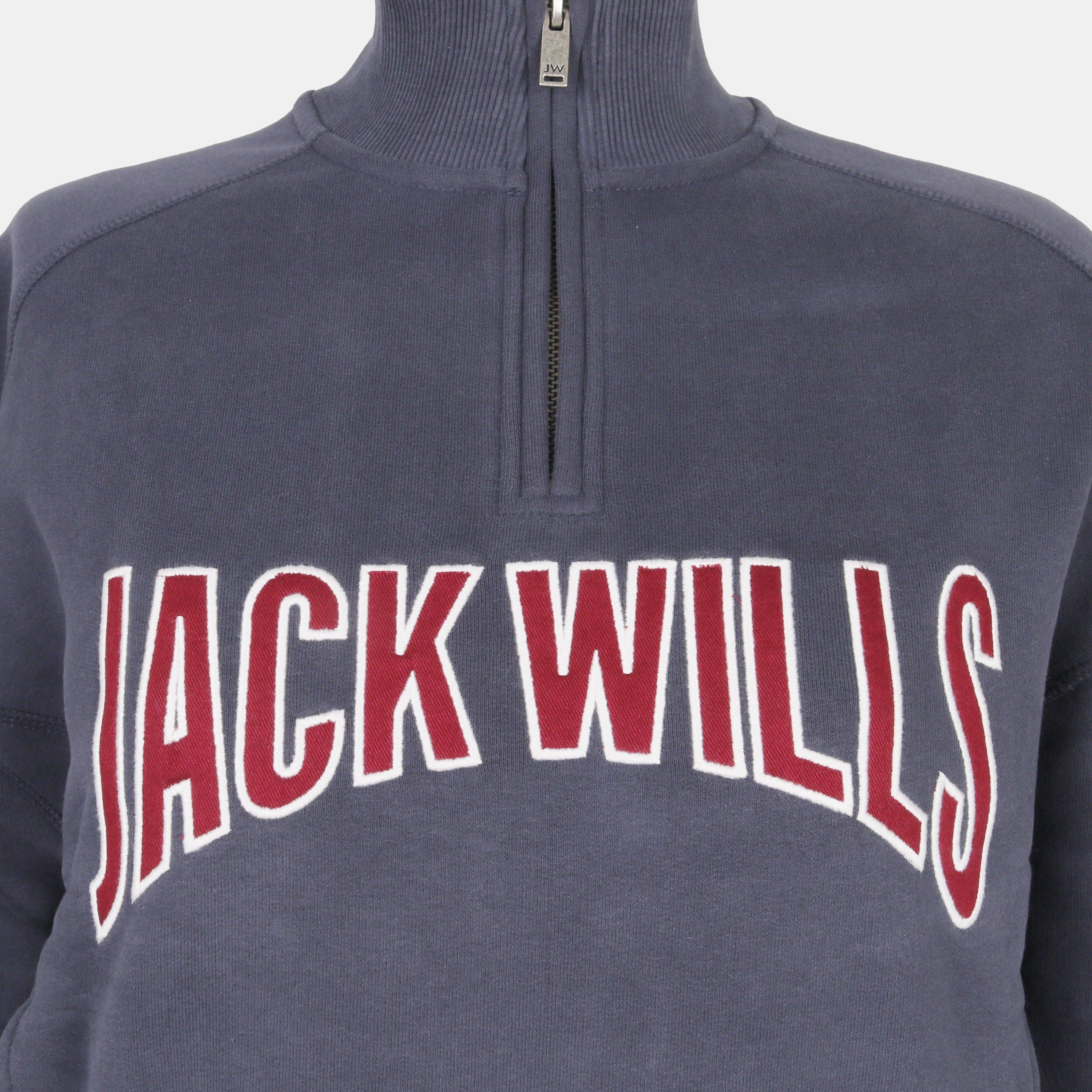 Navy - Jack Wills - quarter Zip Fleece - 4