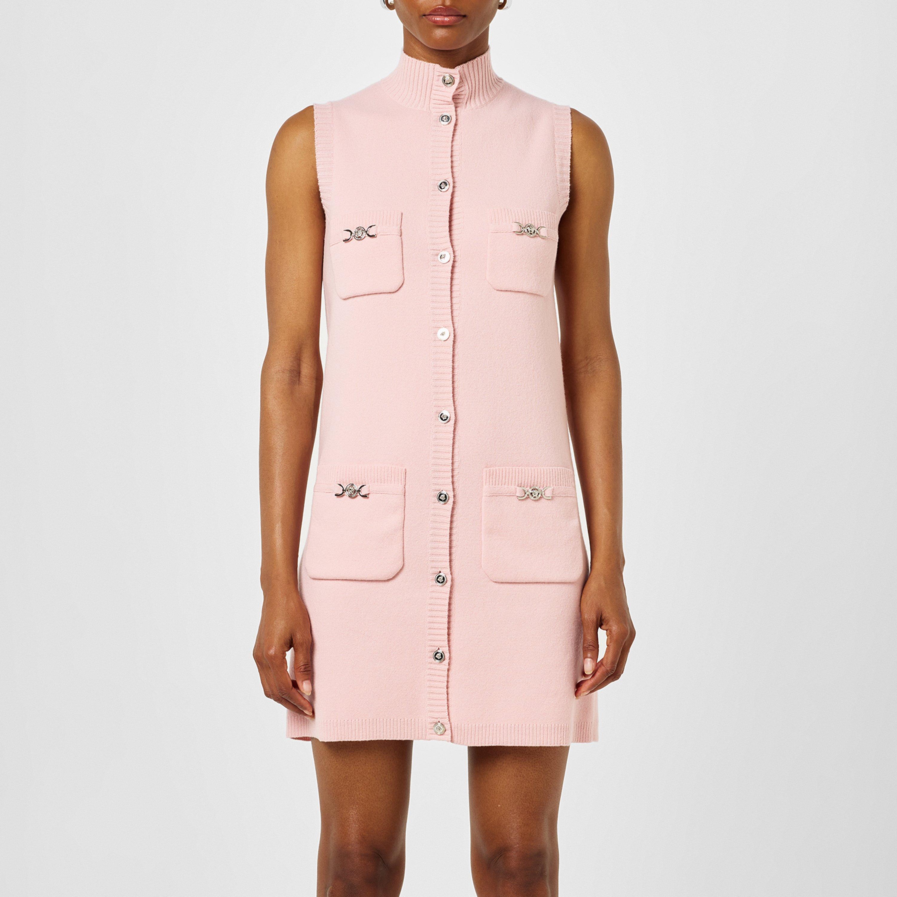 Dusty Rose - Versace - Knit Medusa Mini Dress - 1