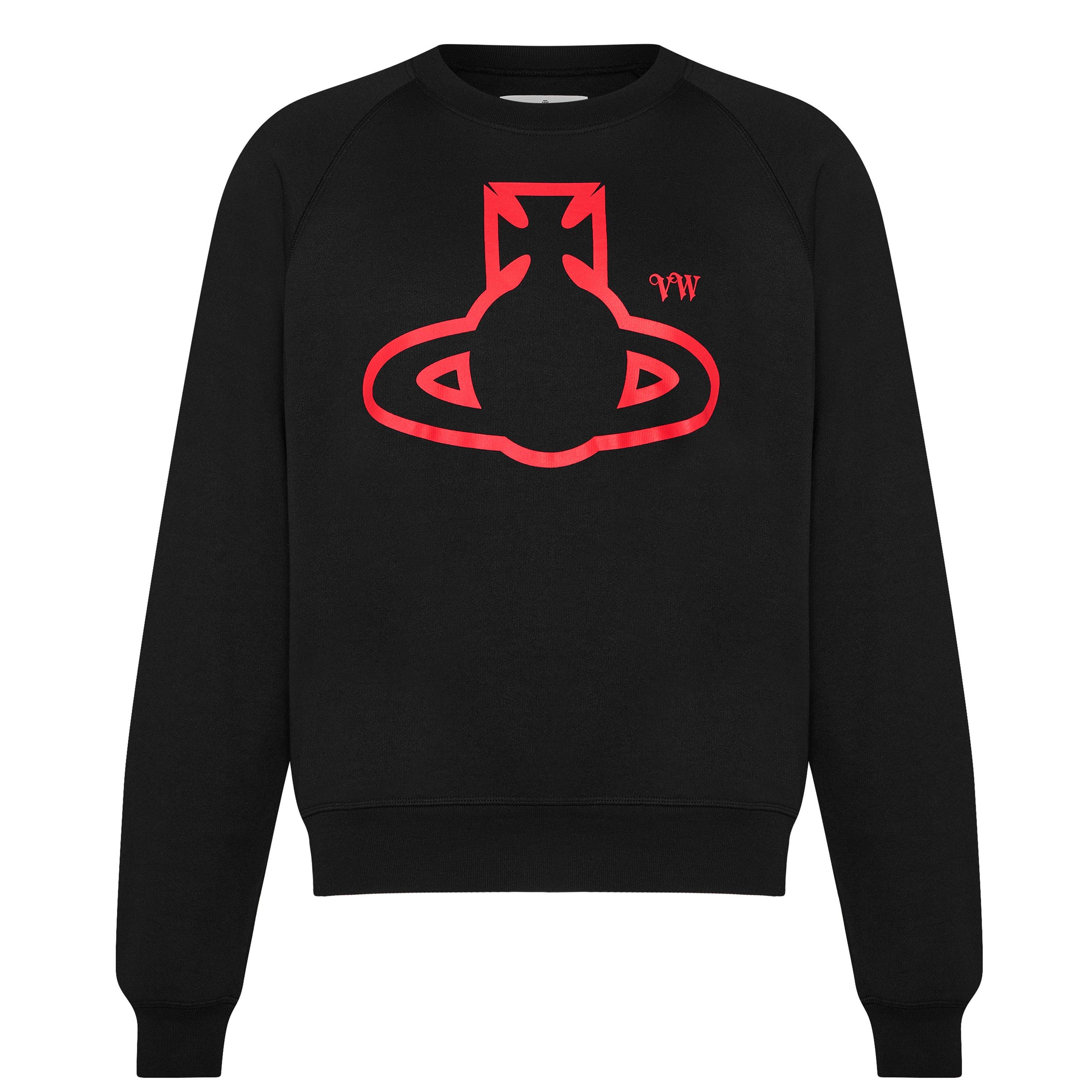 Black N401 - Vivienne Westwood - Raglan Sleeve Orb Sweatshirt - 5